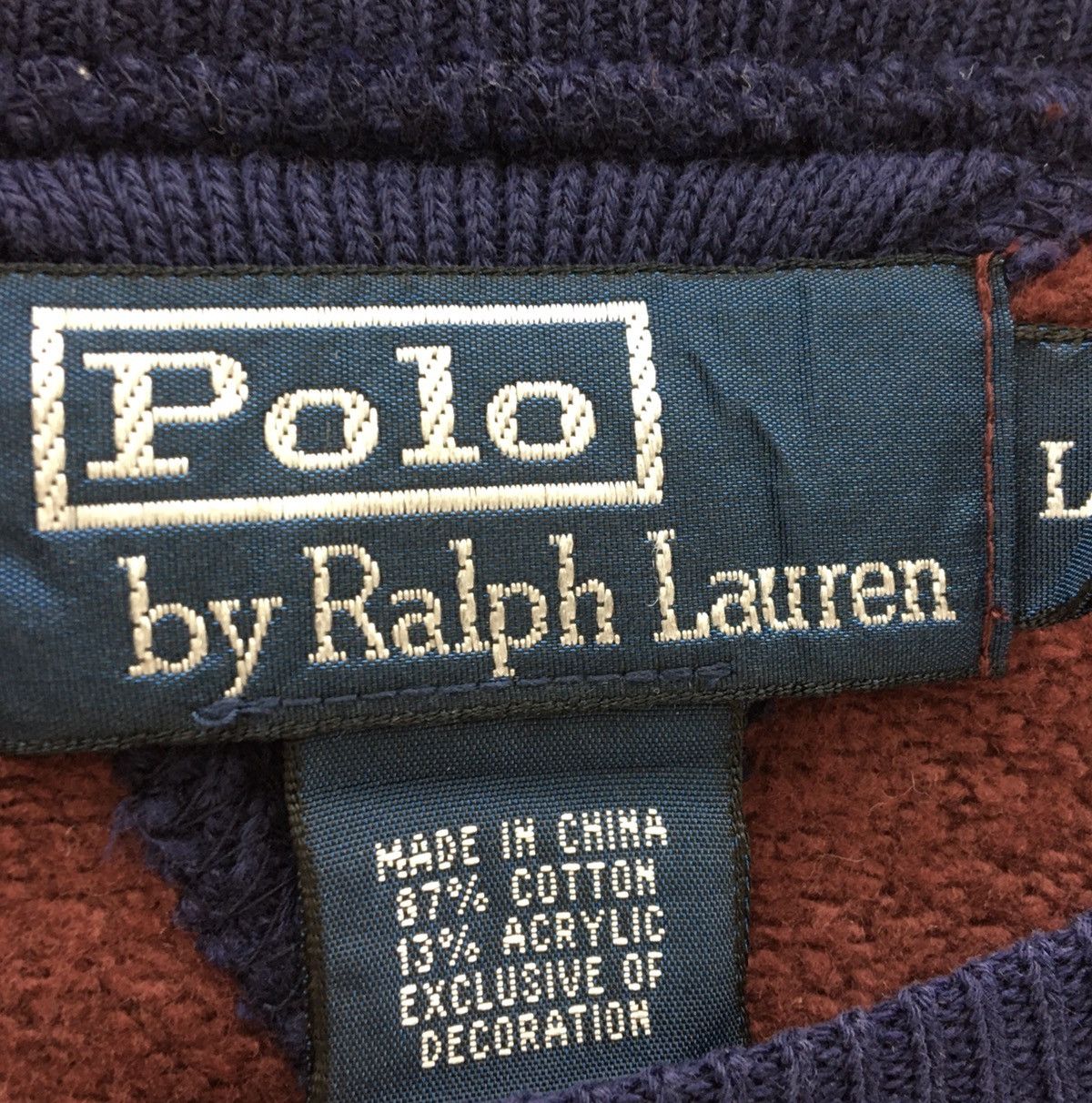 Polo Ralph Lauren Polo Ralph Lauren RL 08 Academy Crewneck Sweatshirt Size US L / EU 52-54 / 3 - 7 Thumbnail