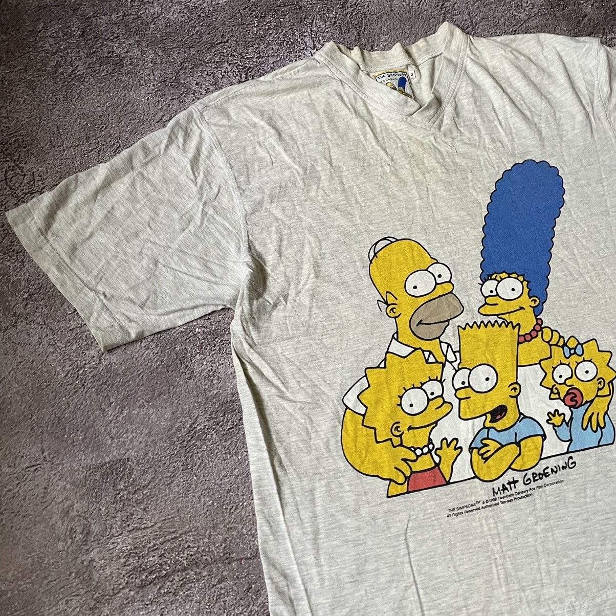 Vintage Vintage Y2K Simpsons Graphic Tee Sun Faded Cartoon Streetwea Size US XL / EU 56 / 4 - 5 Thumbnail