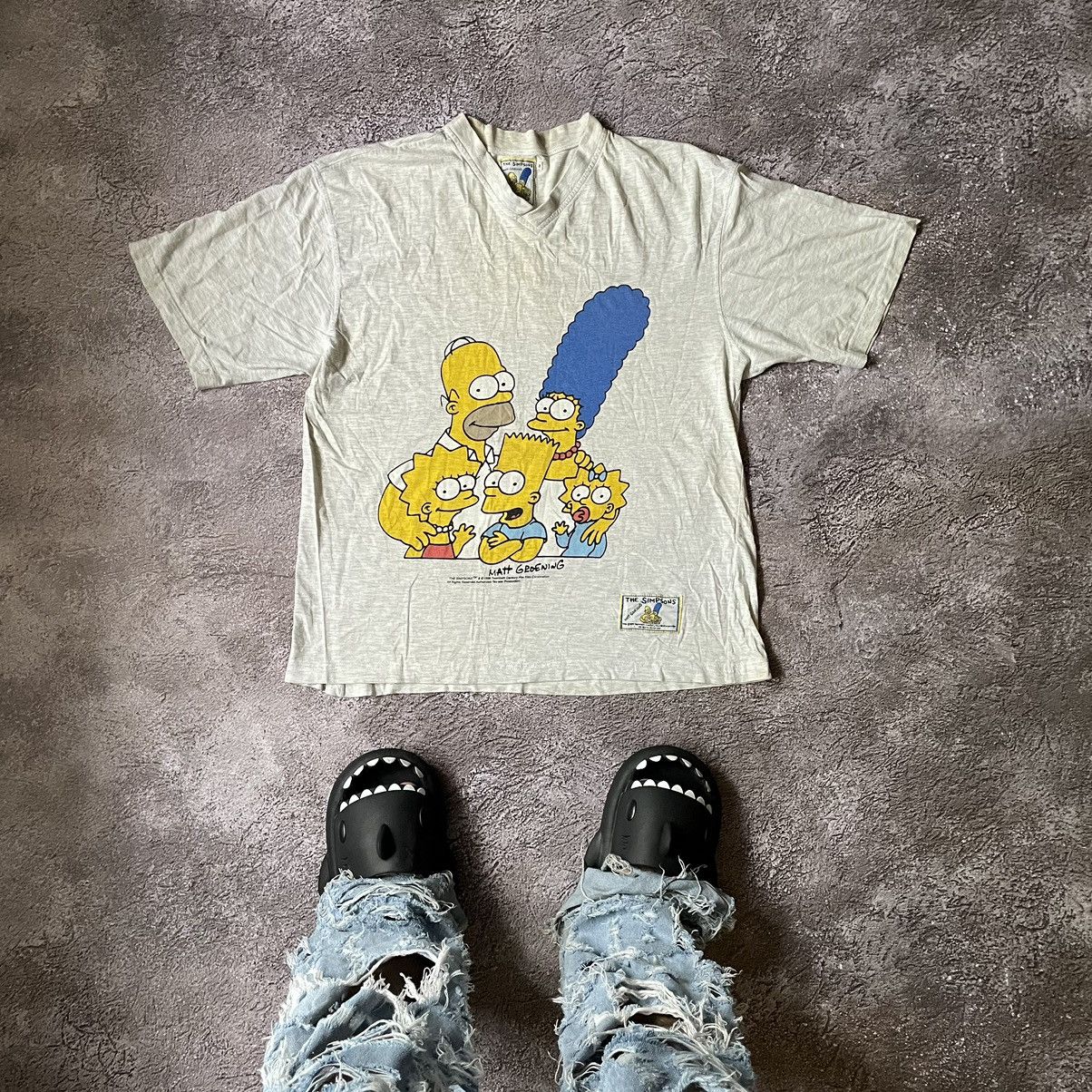 Vintage Vintage Y2K Simpsons Graphic Tee Sun Faded Cartoon Streetwea Size US XL / EU 56 / 4 - 1 Thumbnail