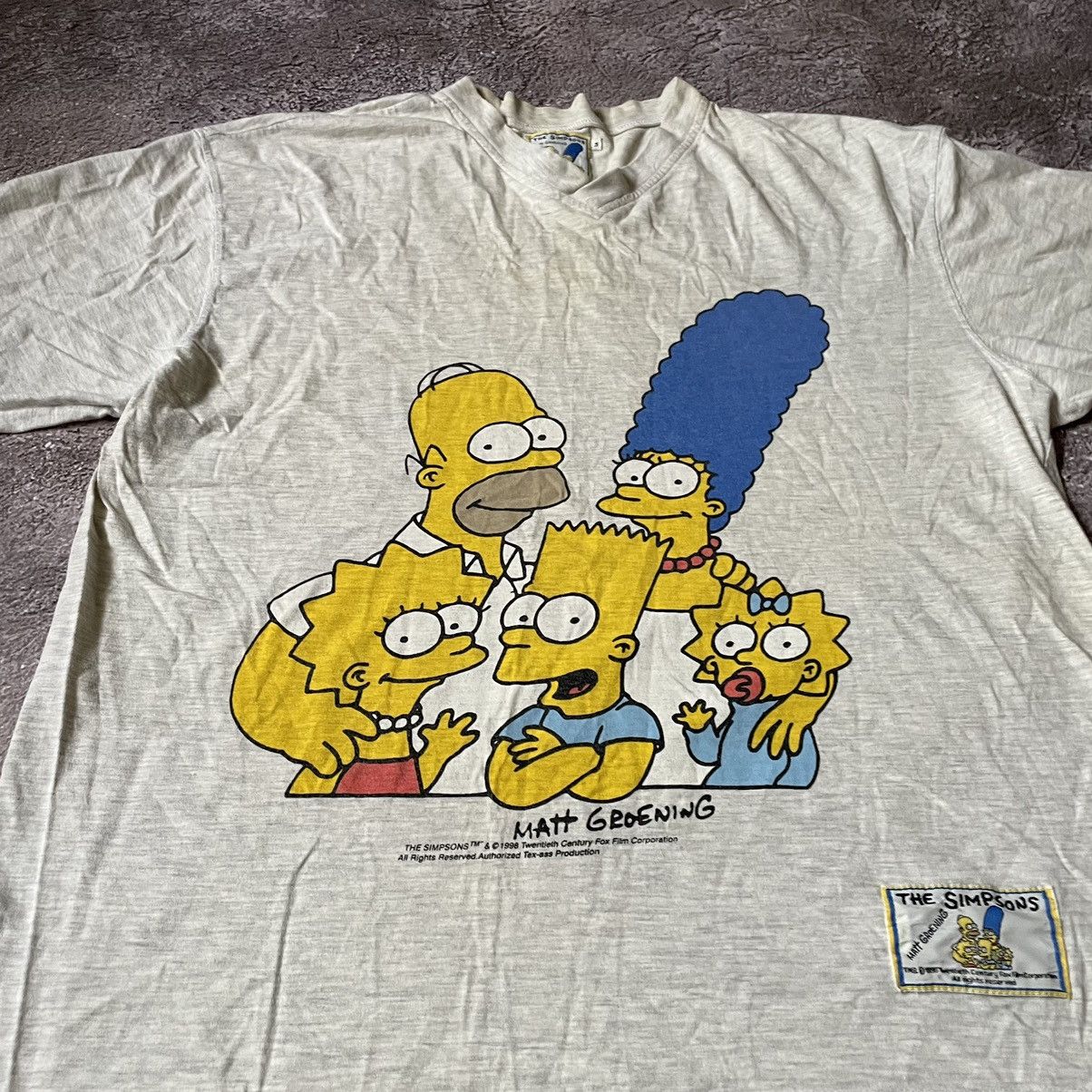 Vintage Vintage Y2K Simpsons Graphic Tee Sun Faded Cartoon Streetwea Size US XL / EU 56 / 4 - 2 Thumbnail