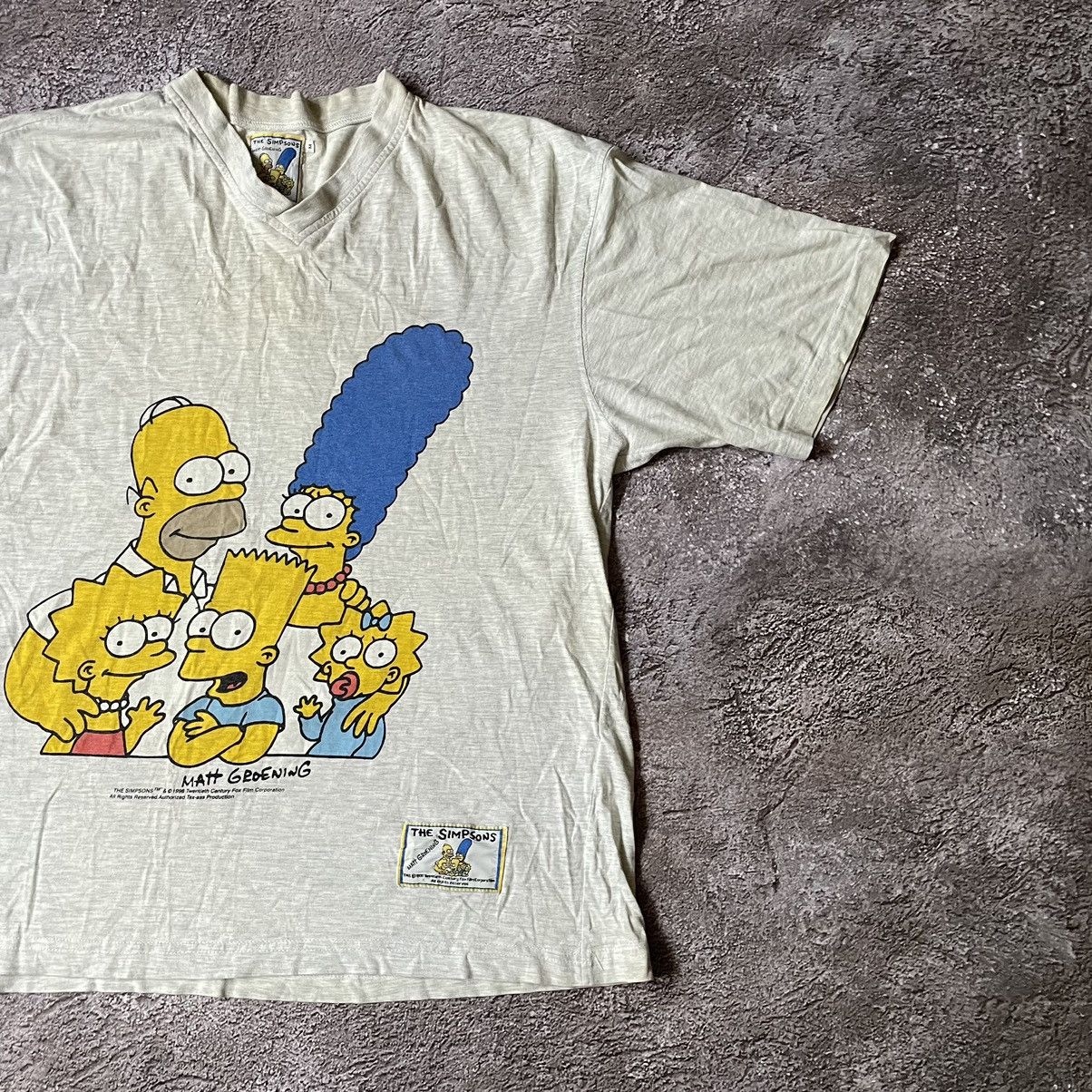 Vintage Vintage Y2K Simpsons Graphic Tee Sun Faded Cartoon Streetwea Size US XL / EU 56 / 4 - 4 Thumbnail