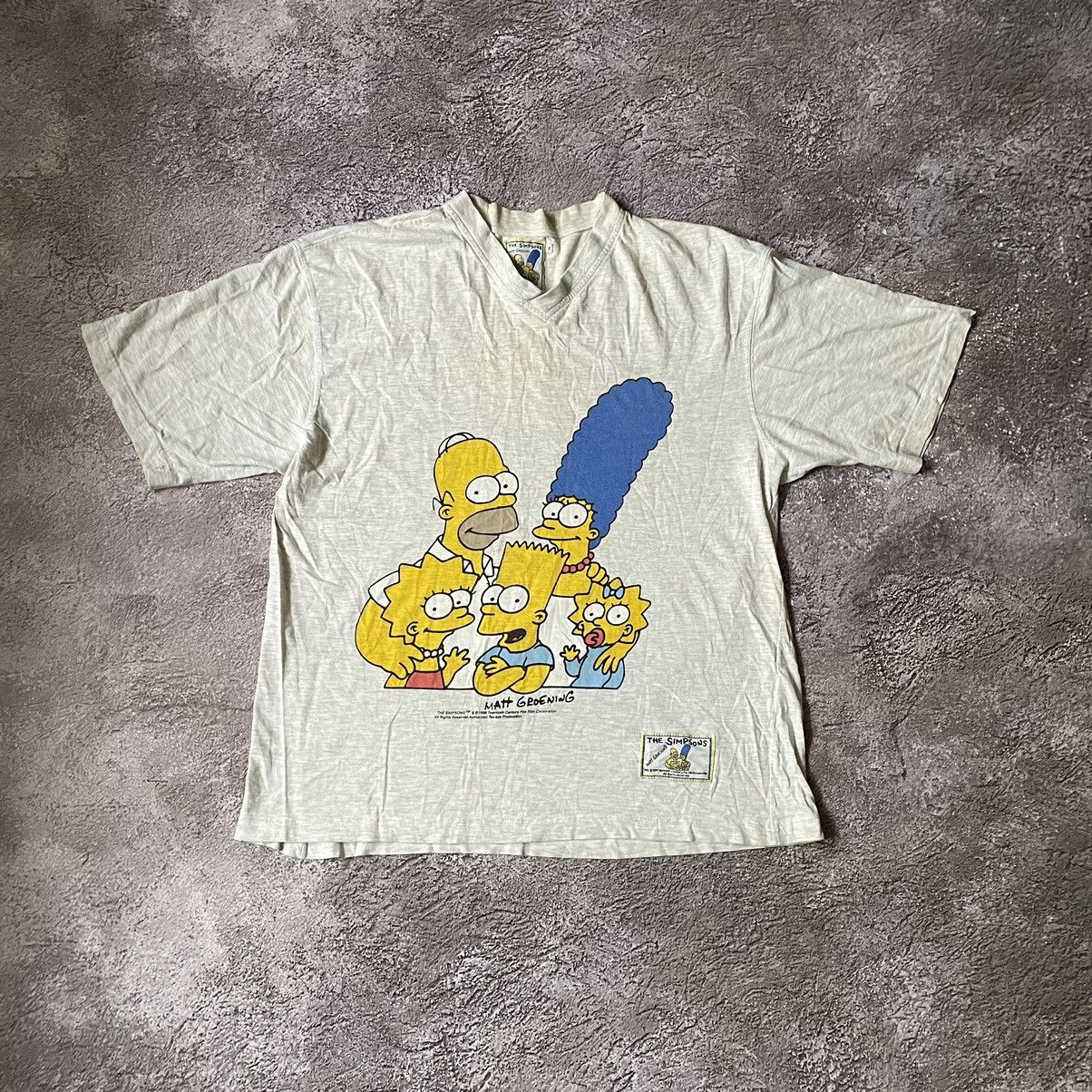 Vintage Vintage Y2K Simpsons Graphic Tee Sun Faded Cartoon Streetwea Size US XL / EU 56 / 4 - 3 Thumbnail