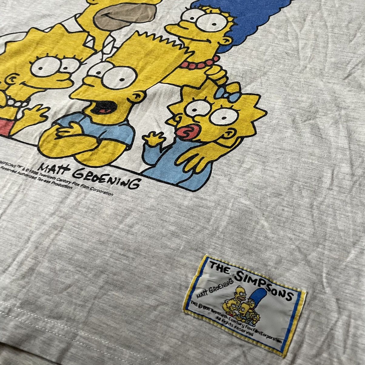 Vintage Vintage Y2K Simpsons Graphic Tee Sun Faded Cartoon Streetwea Size US XL / EU 56 / 4 - 8 Thumbnail