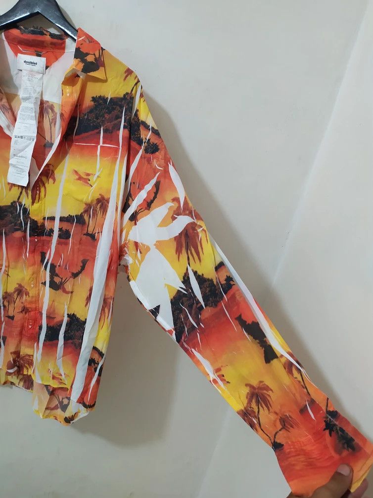 Doublet × Japanese Brand 🔥Doublet Compressed hawaiian Shirt Size US L / EU 52-54 / 3 - 5 Thumbnail