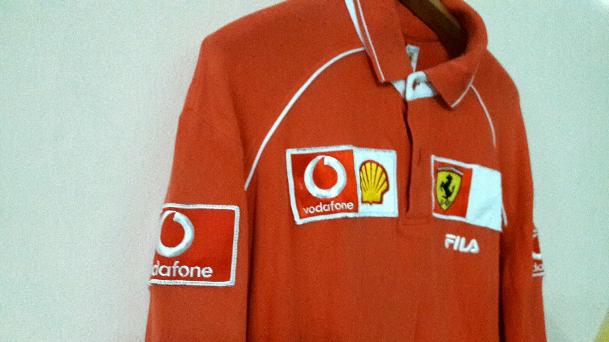 Ferrari vintage Fila X Ferrari X Shell X Vodafone F1 G1 racing Size US L / EU 52-54 / 3 - 4 Thumbnail