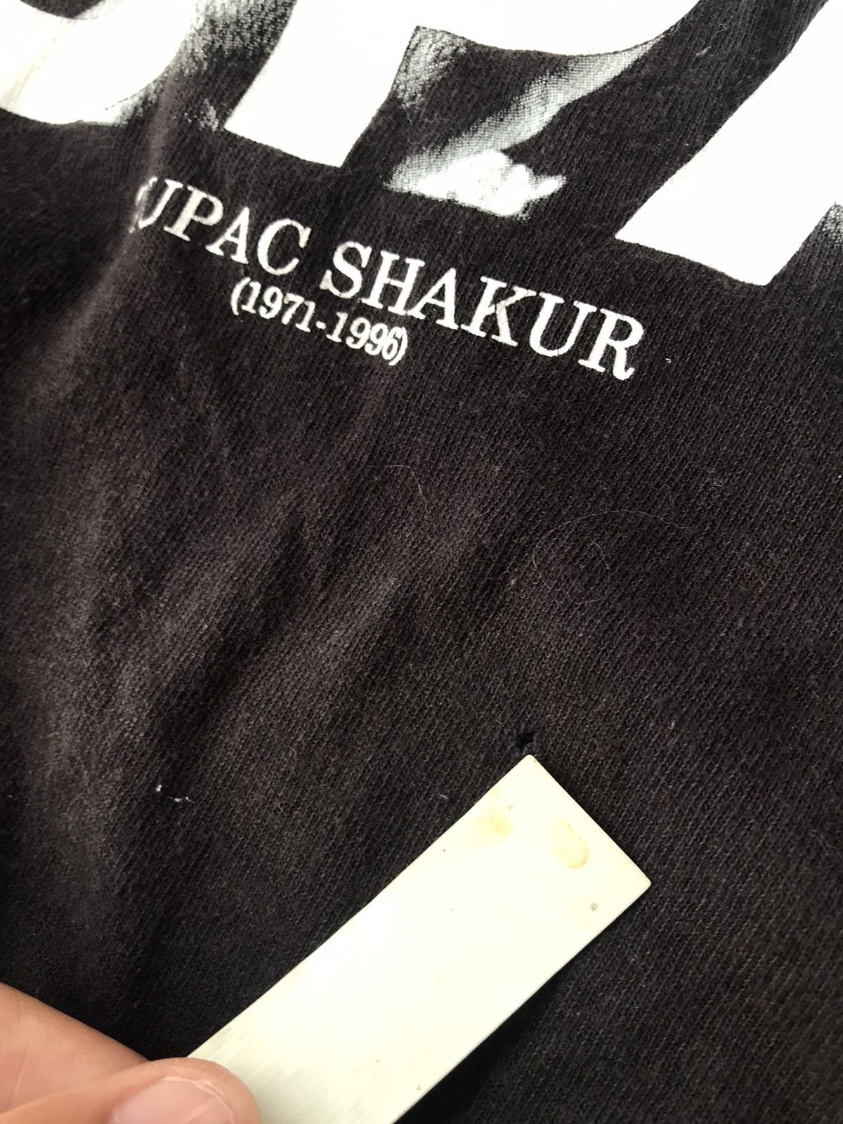 Band Tees Tupac Tribute Overprint Tshirt faded black Size US S / EU 44-46 / 1 - 6 Thumbnail