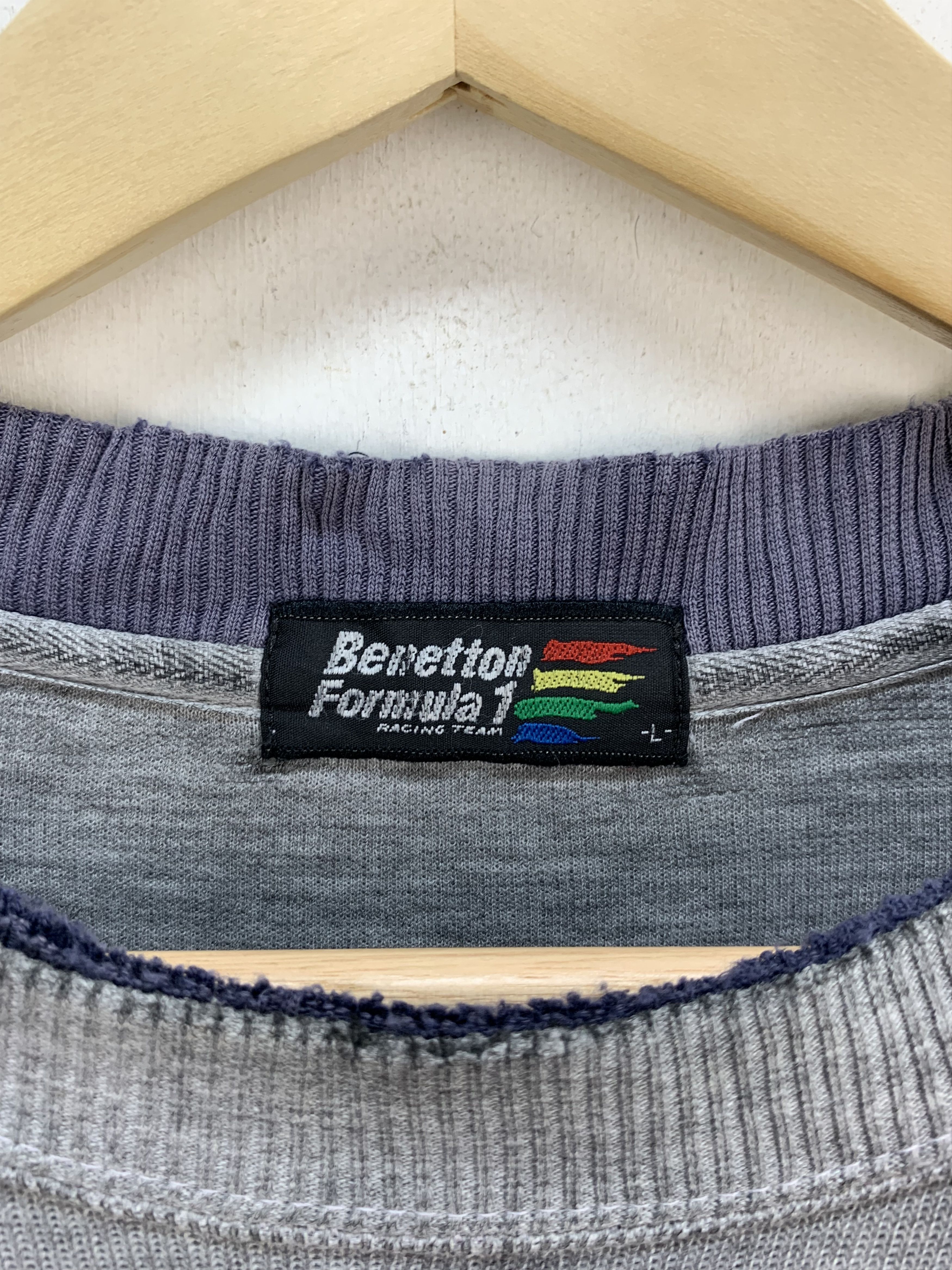Benetton Benetton Formula 1 Embroidery Logo Sweatshirts #3832-133 Size US L / EU 52-54 / 3 - 7 Thumbnail