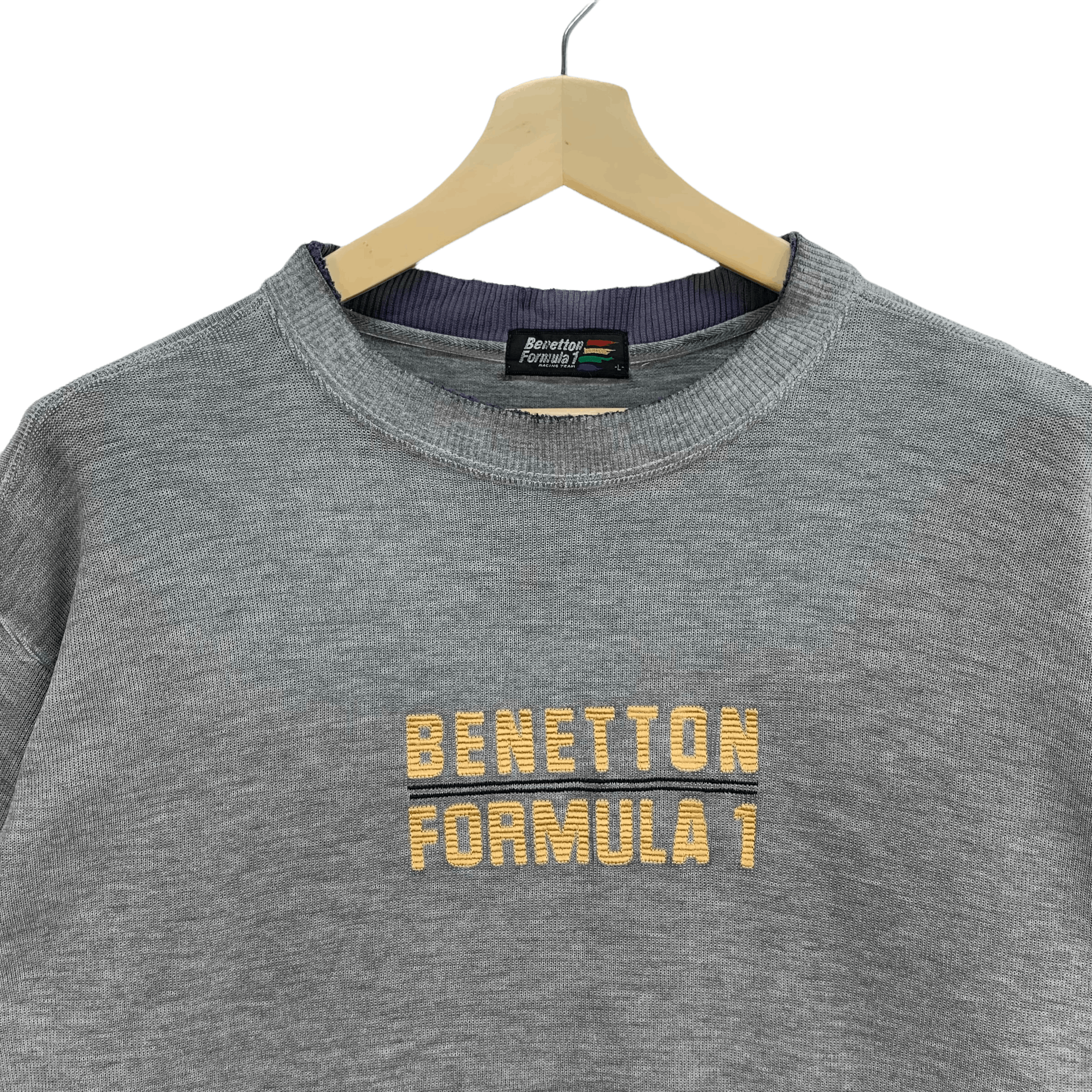 Benetton Benetton Formula 1 Embroidery Logo Sweatshirts #3832-133 Size US L / EU 52-54 / 3 - 2 Thumbnail
