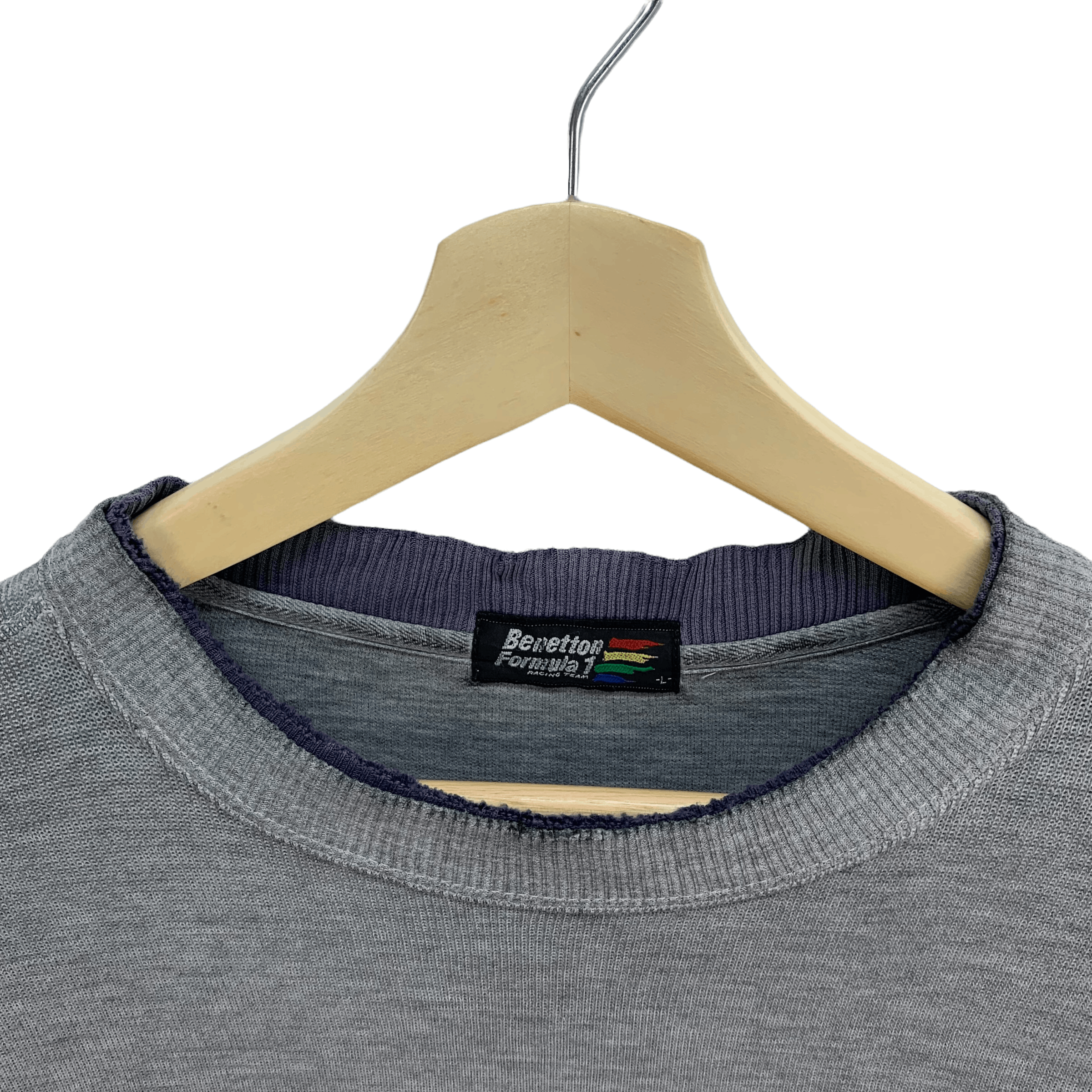 Benetton Benetton Formula 1 Embroidery Logo Sweatshirts #3832-133 Size US L / EU 52-54 / 3 - 3 Thumbnail