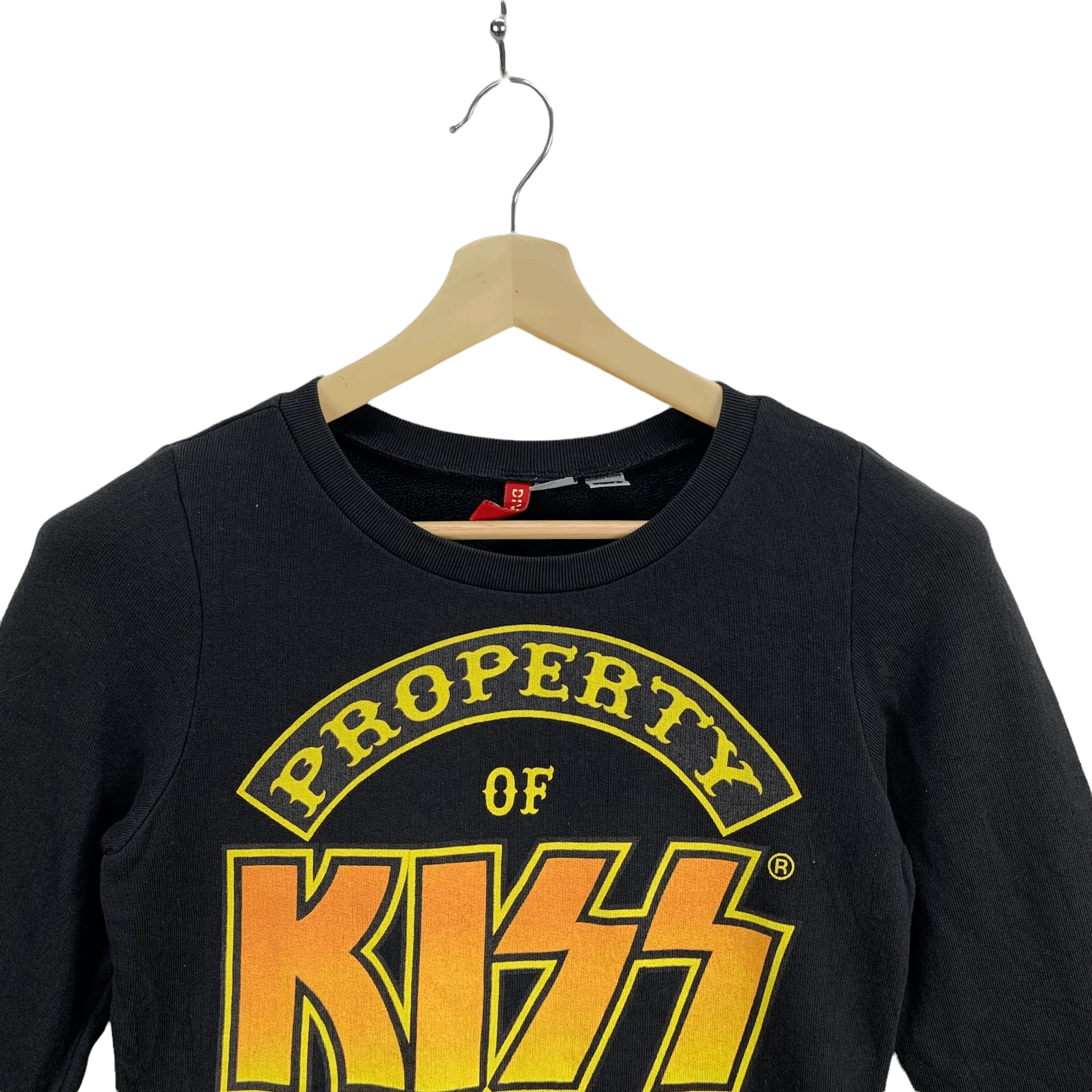 Band Tees Kiss Printed Logo Women Sweatshirts #3831-133 Size S / US 4 / IT 40 - 2 Thumbnail