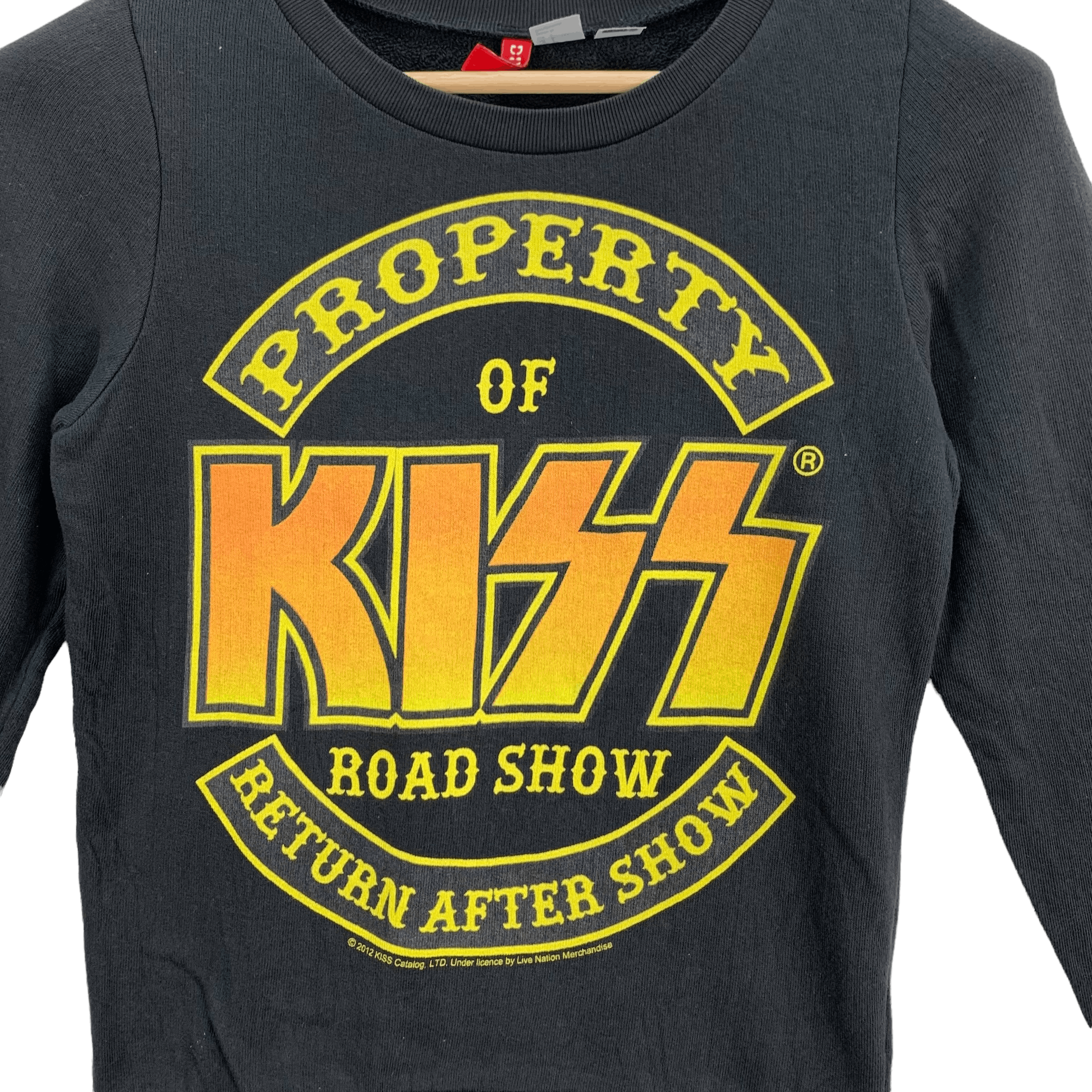 Band Tees Kiss Printed Logo Women Sweatshirts #3831-133 Size S / US 4 / IT 40 - 3 Thumbnail