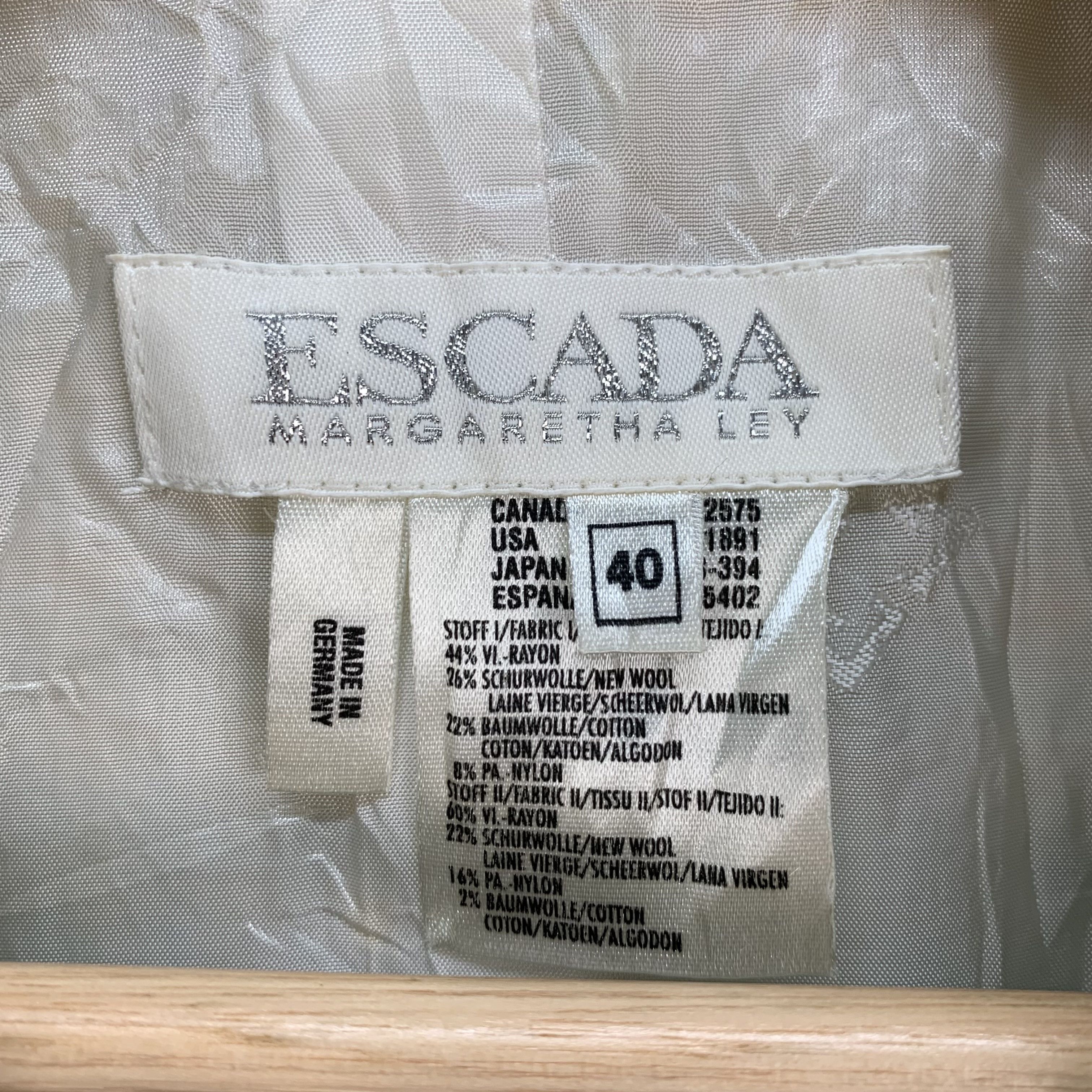 Escada Escada Margaretha Ley Tweed Jacket #3830-133 Size S / US 4 / IT 40 - 5 Thumbnail