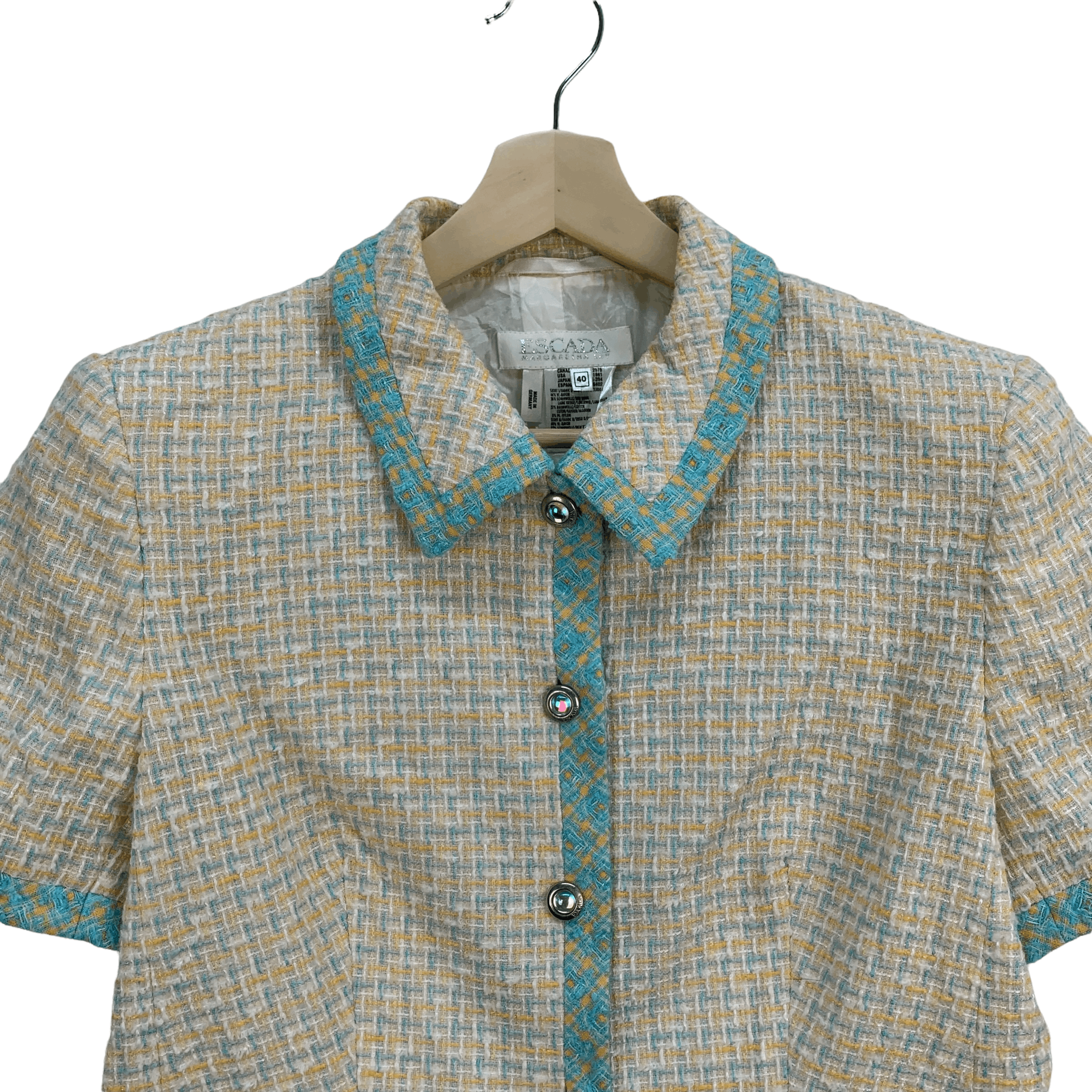 Escada Escada Margaretha Ley Tweed Jacket #3830-133 Size S / US 4 / IT 40 - 2 Thumbnail