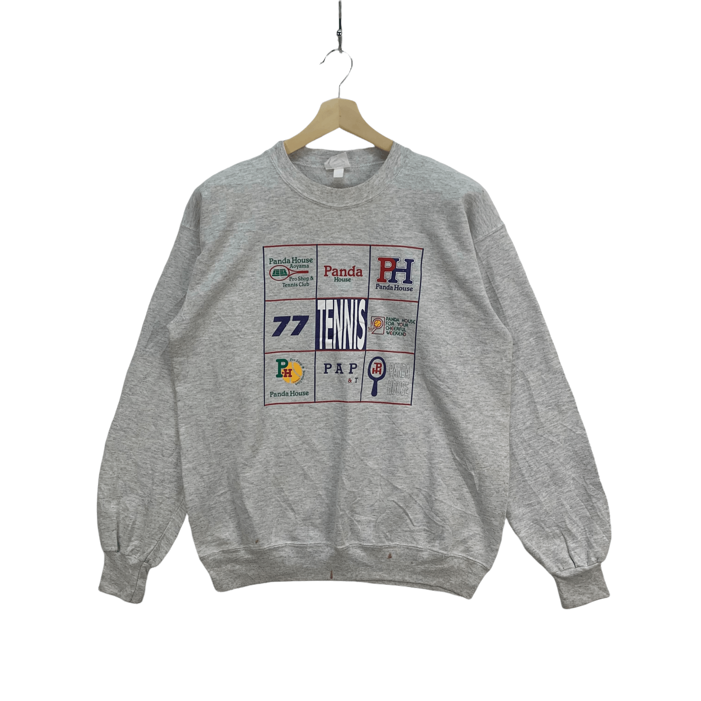 Vintage Panda House Pro Shop & Tennis Club Sweatshirts #3825-133 Size US L / EU 52-54 / 3 - 1 Thumbnail