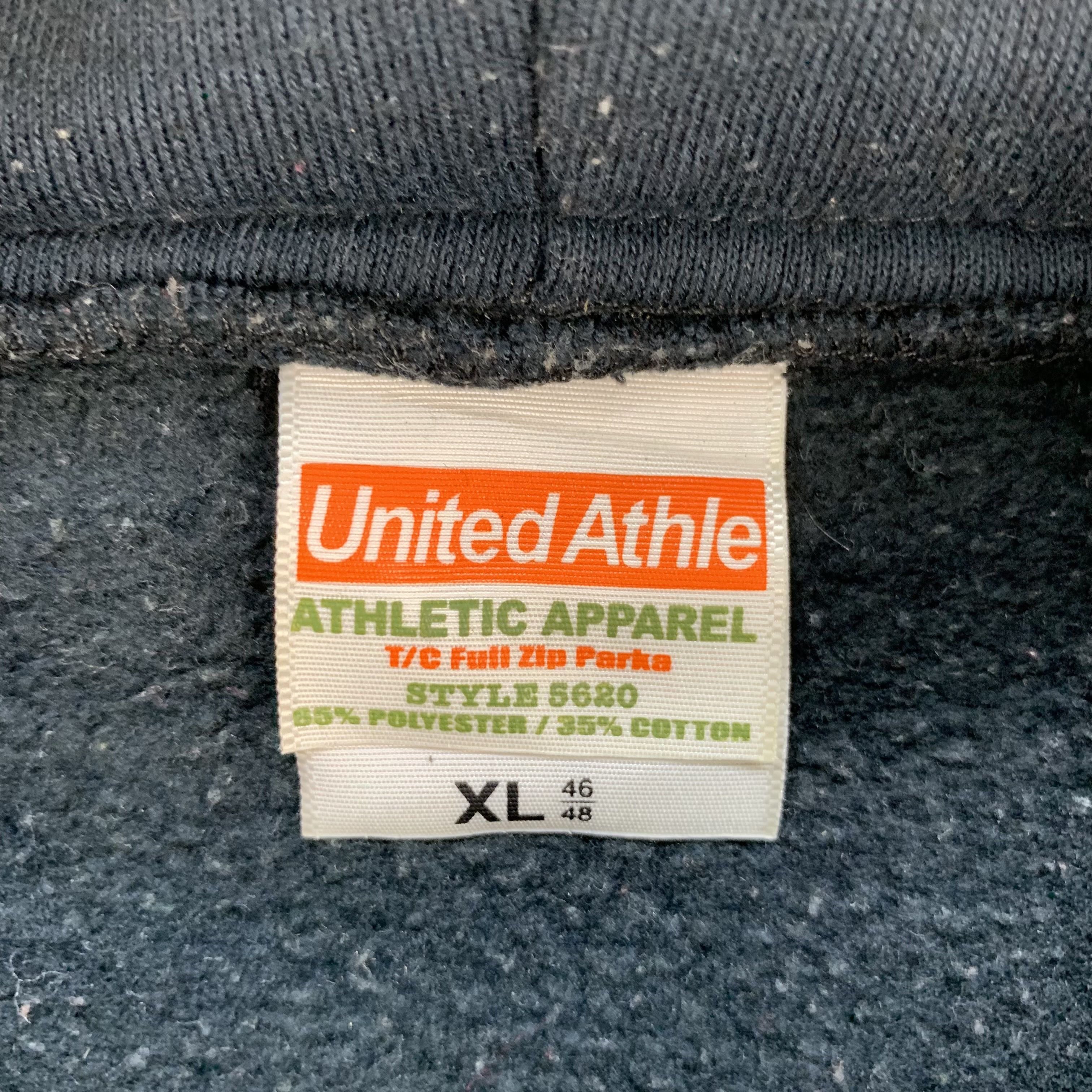 Japanese Brand Vintage United Athle Graphic Hoodies #3890-134 Size US XL / EU 56 / 4 - 7 Thumbnail