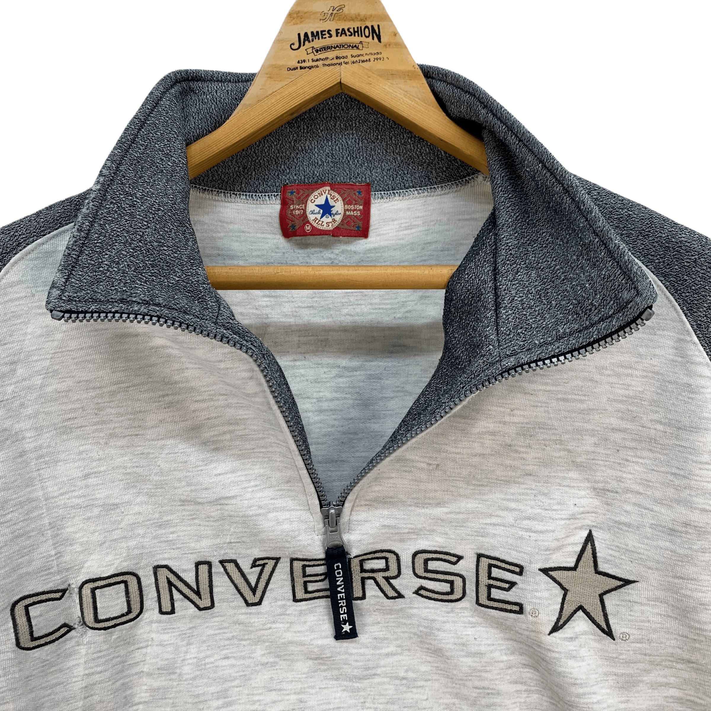 Converse Converse Half Zip Turtle Neck Big Logo Jumper #3885-134 Size US M / EU 48-50 / 2 - 3 Thumbnail