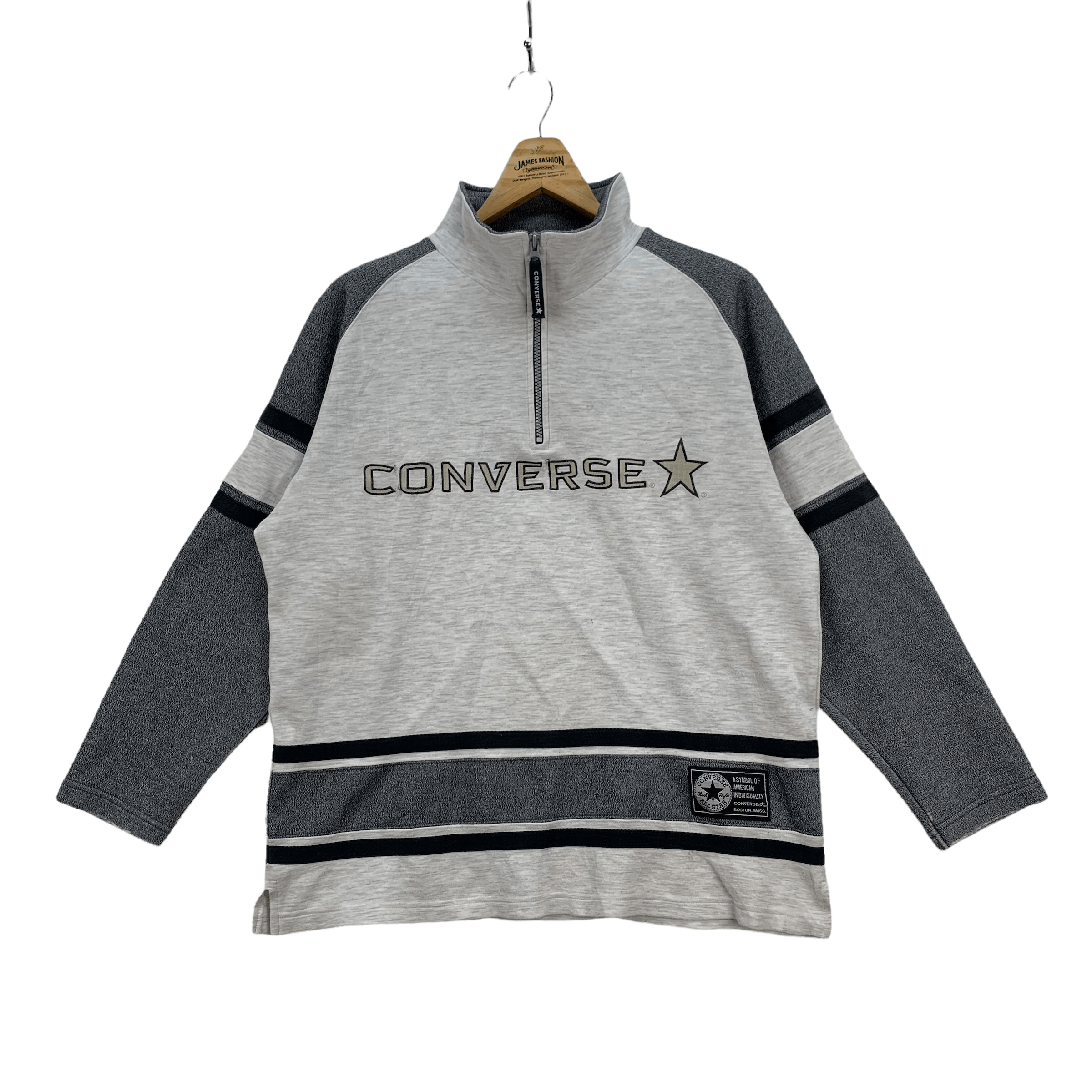 Converse Converse Half Zip Turtle Neck Big Logo Jumper #3885-134 Size US M / EU 48-50 / 2 - 1 Thumbnail