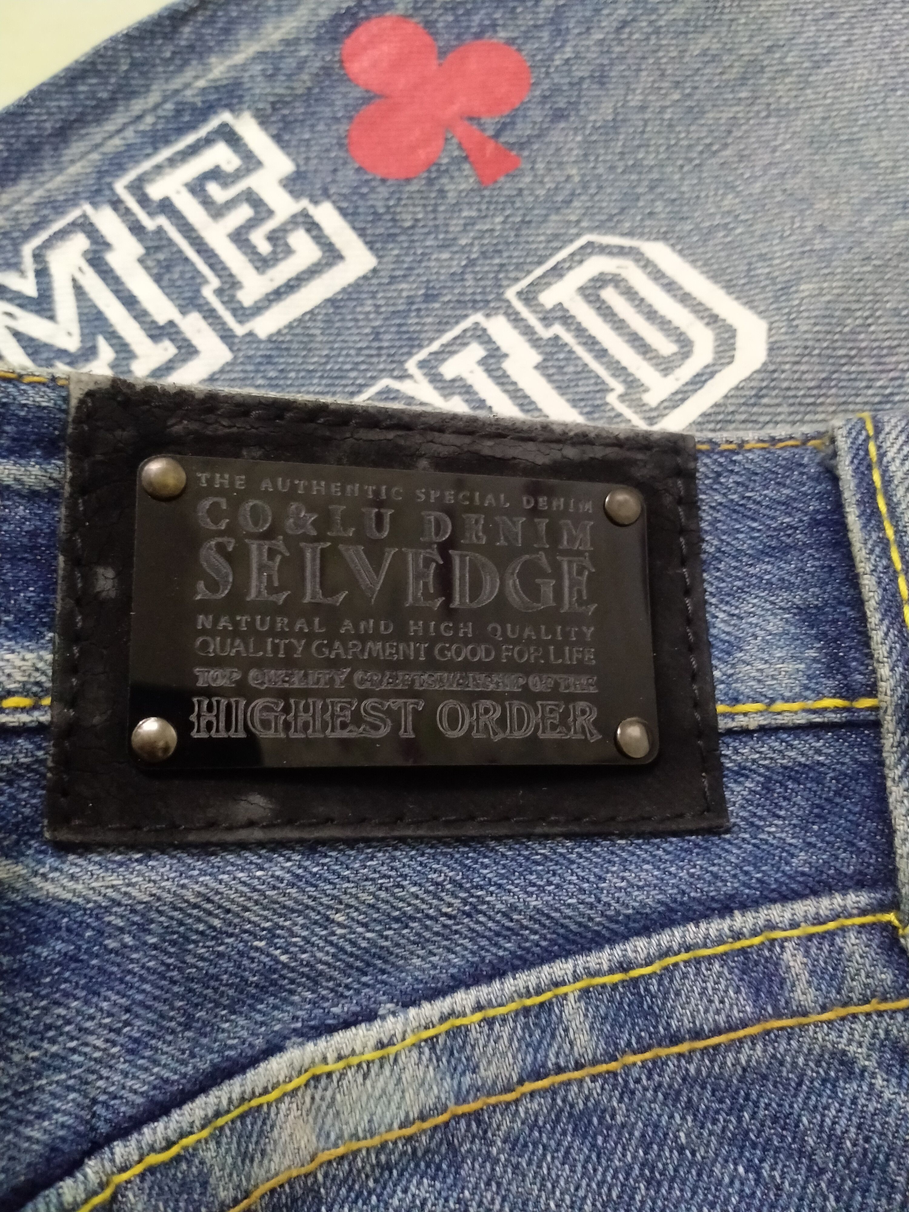Japanese Brand CO & LU DENIM SELVEDGE/WELCOME PLAY GAME JEANS Size US 31 - 7 Thumbnail