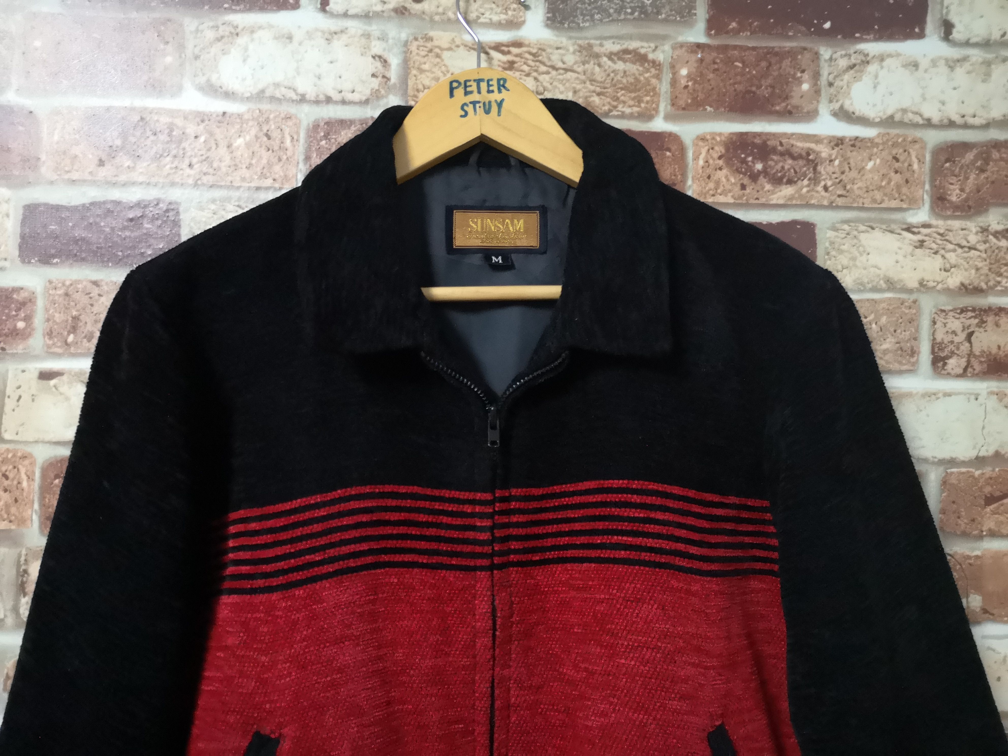 Japanese Brand Nice Design Zipper Jacket by Sunsam Size US M / EU 48-50 / 2 - 2 Thumbnail