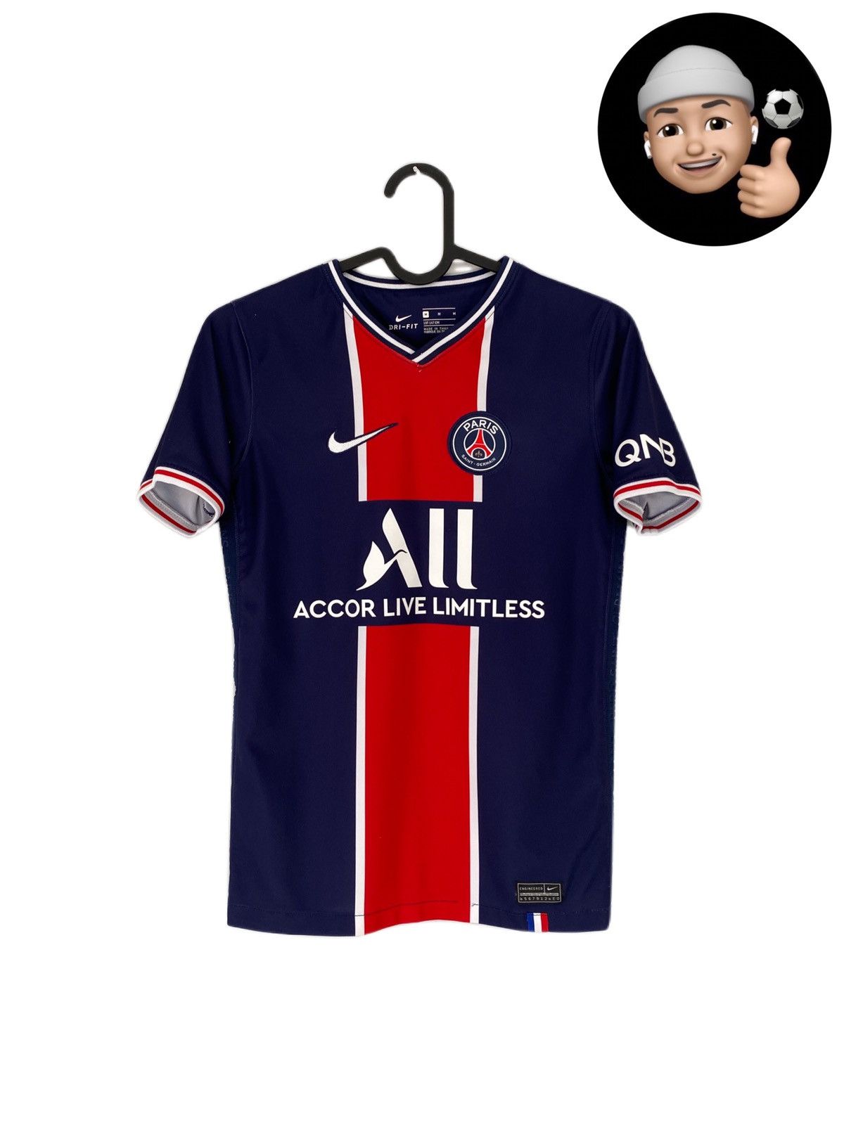 Jordan Brand × Nike 2021 PSG Paris Nike Jordan Soccer Jersey Size US XS / EU 42 / 0 - 1 Thumbnail