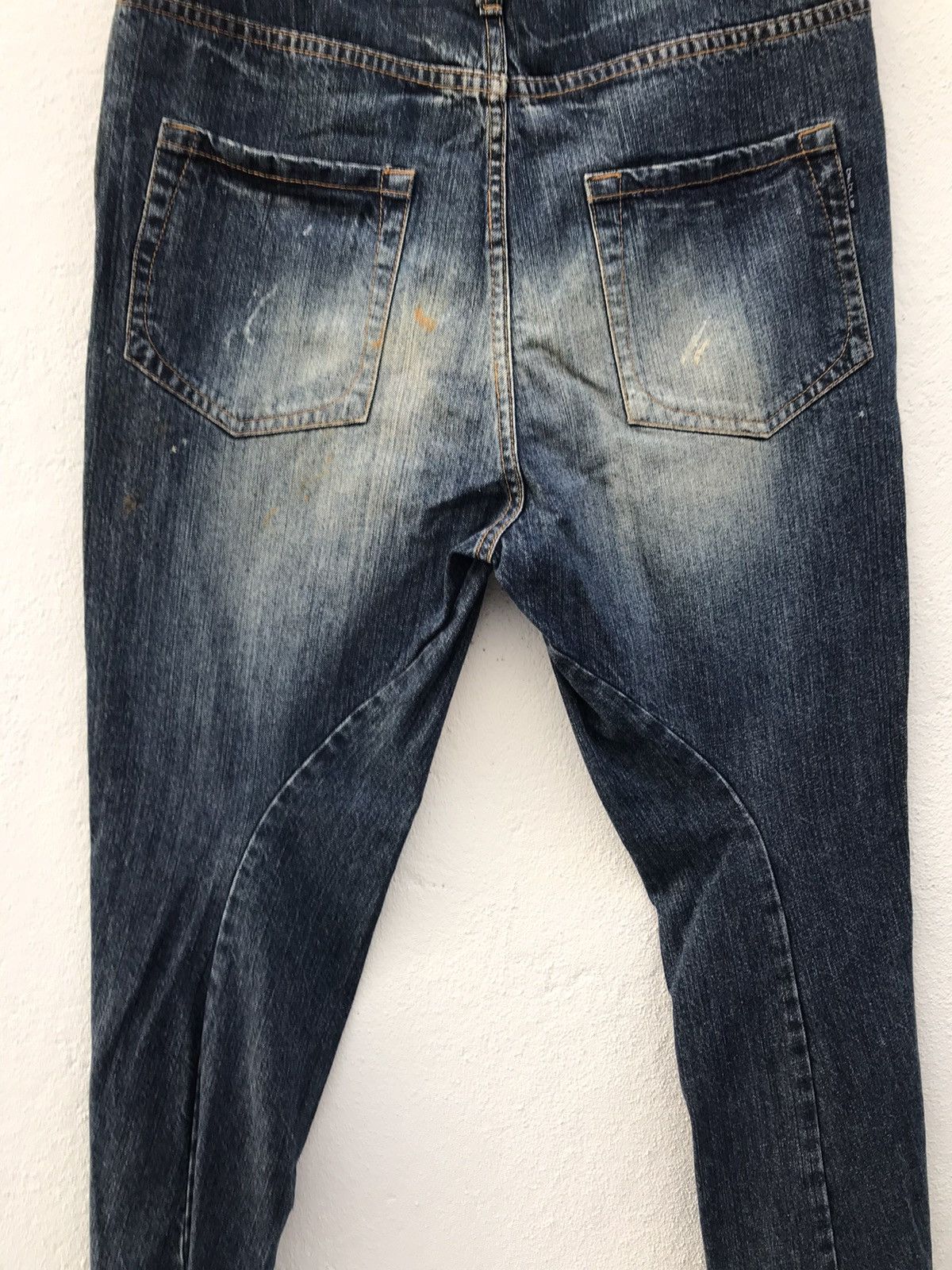 If Six Was Nine × Japanese Brand Bit Blue Paint Splatted Jeans Size US 32 / EU 48 - 10 Thumbnail
