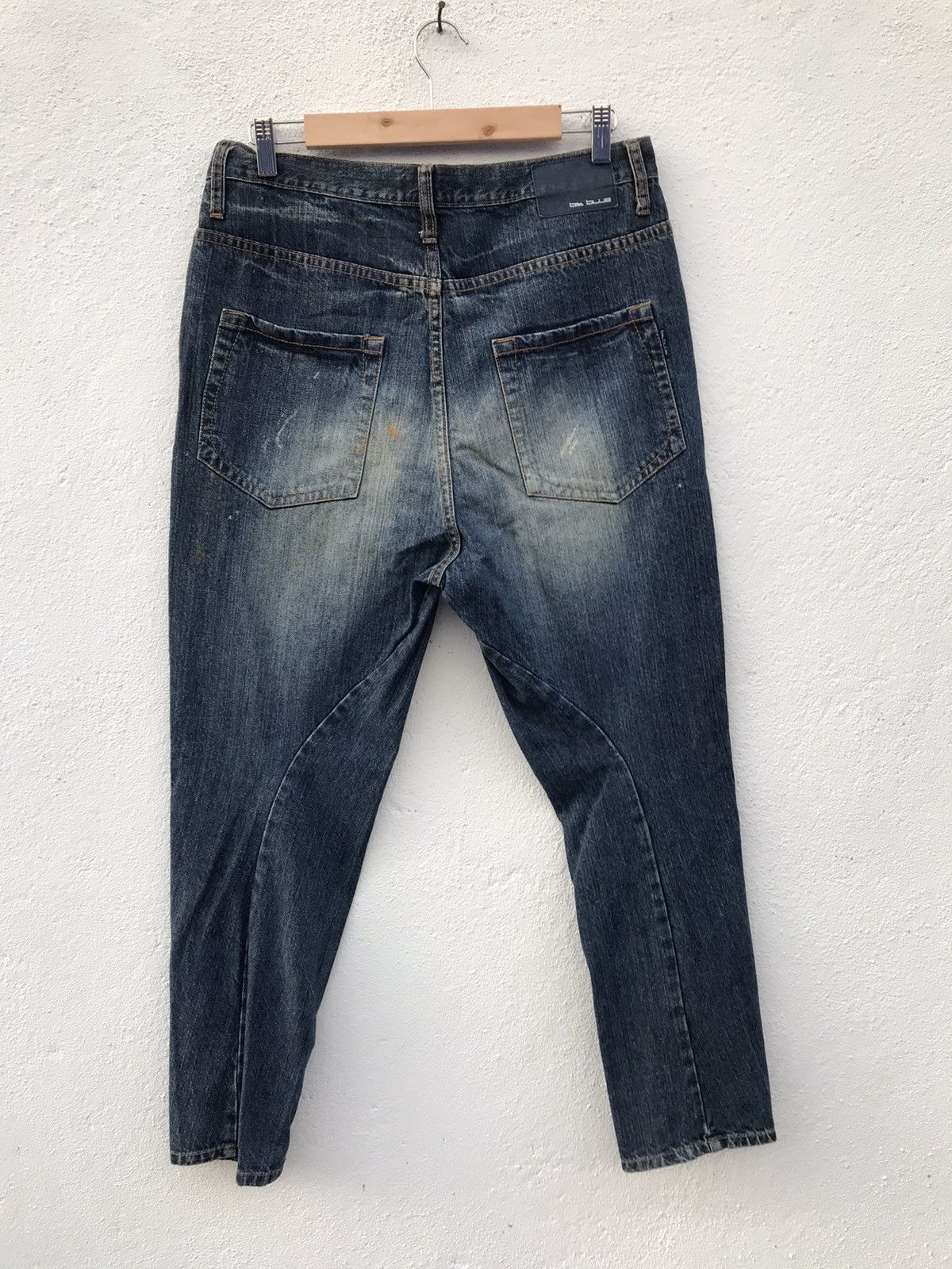 If Six Was Nine × Japanese Brand Bit Blue Paint Splatted Jeans Size US 32 / EU 48 - 8 Thumbnail