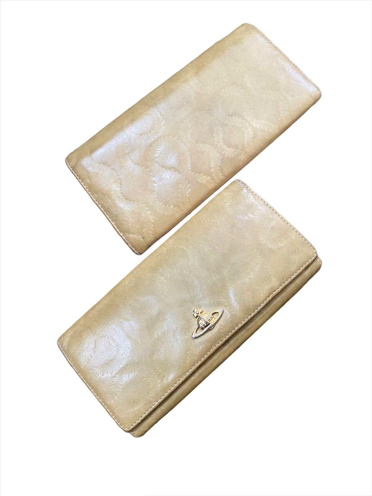 🔥 Vivienne Westwood Squiggle Leather Orb Long Wallet