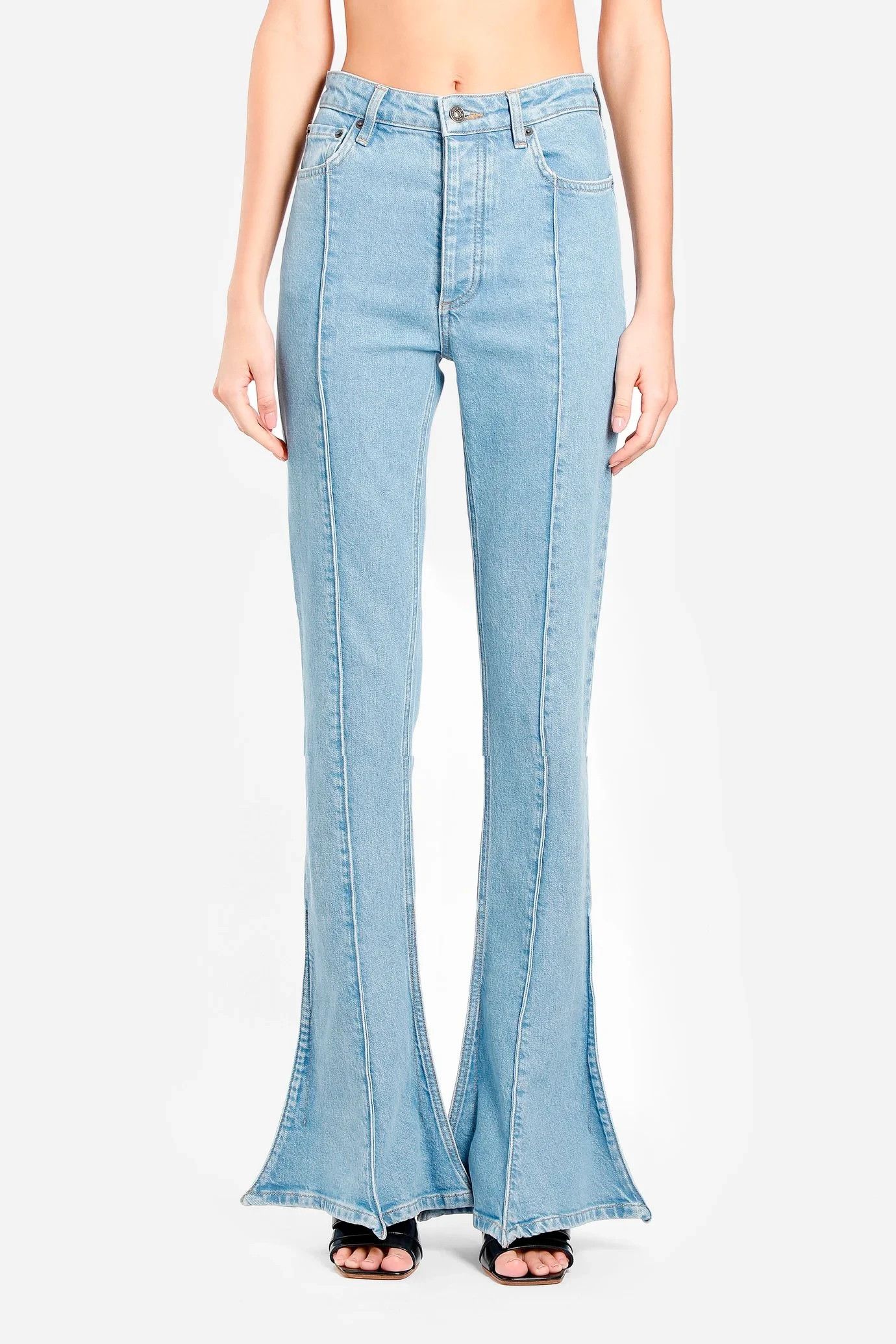 Y/Project Five Pocket Flared Trumpet Jean Size 36" / US 14 / IT 50 - 3 Thumbnail