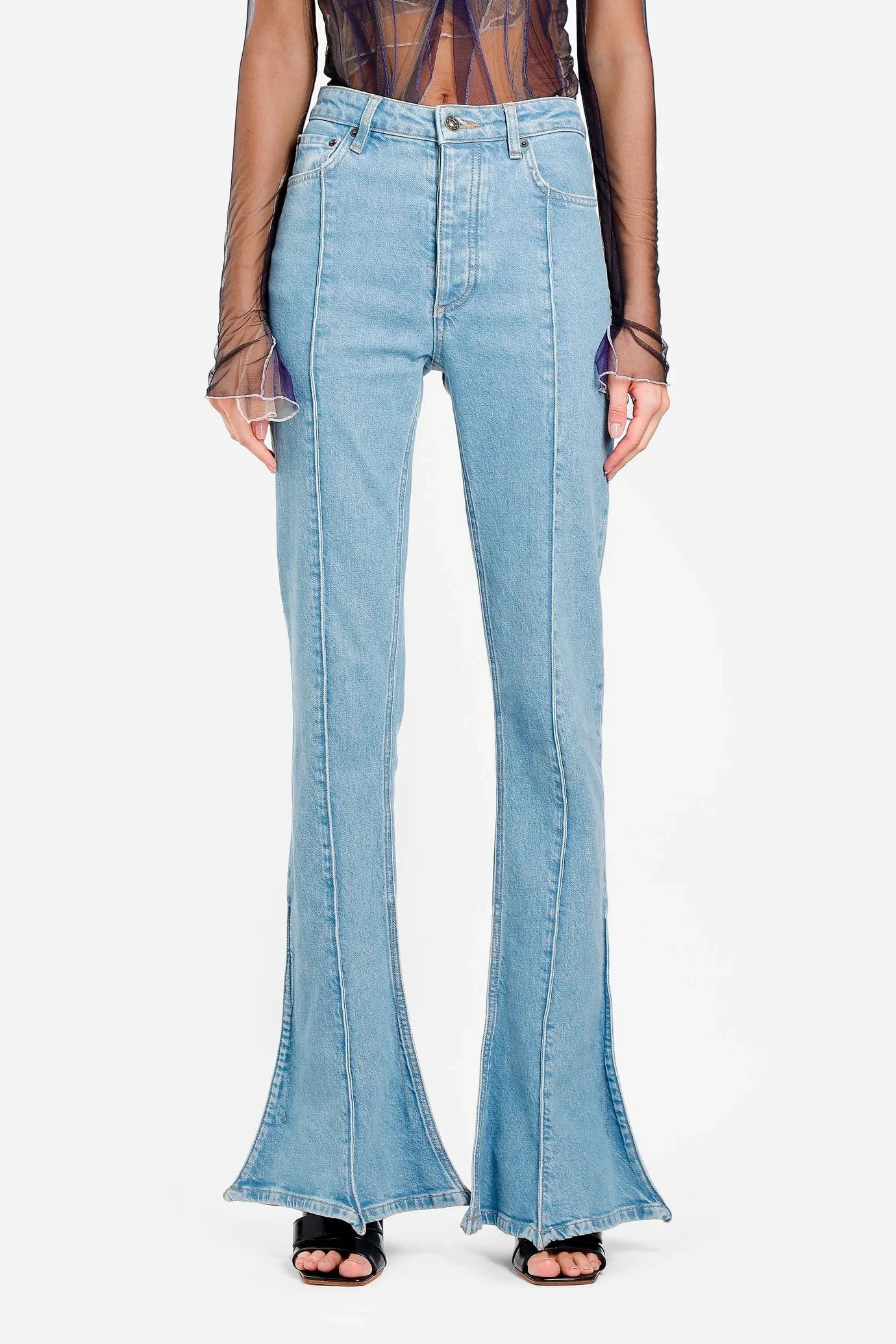 Y/Project Five Pocket Flared Trumpet Jean Size 36" / US 14 / IT 50 - 2 Thumbnail
