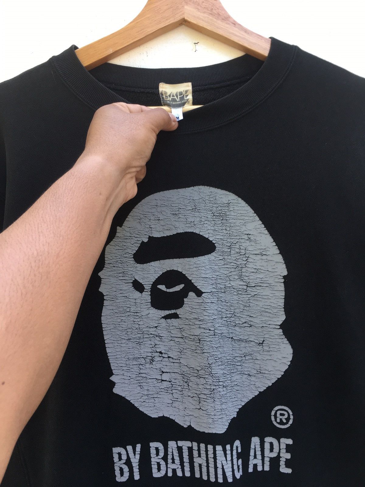 Bape Rare Vintage BAPE A Bathing Ape Big Logo Sweatshirt Size US M / EU 48-50 / 2 - 6 Thumbnail