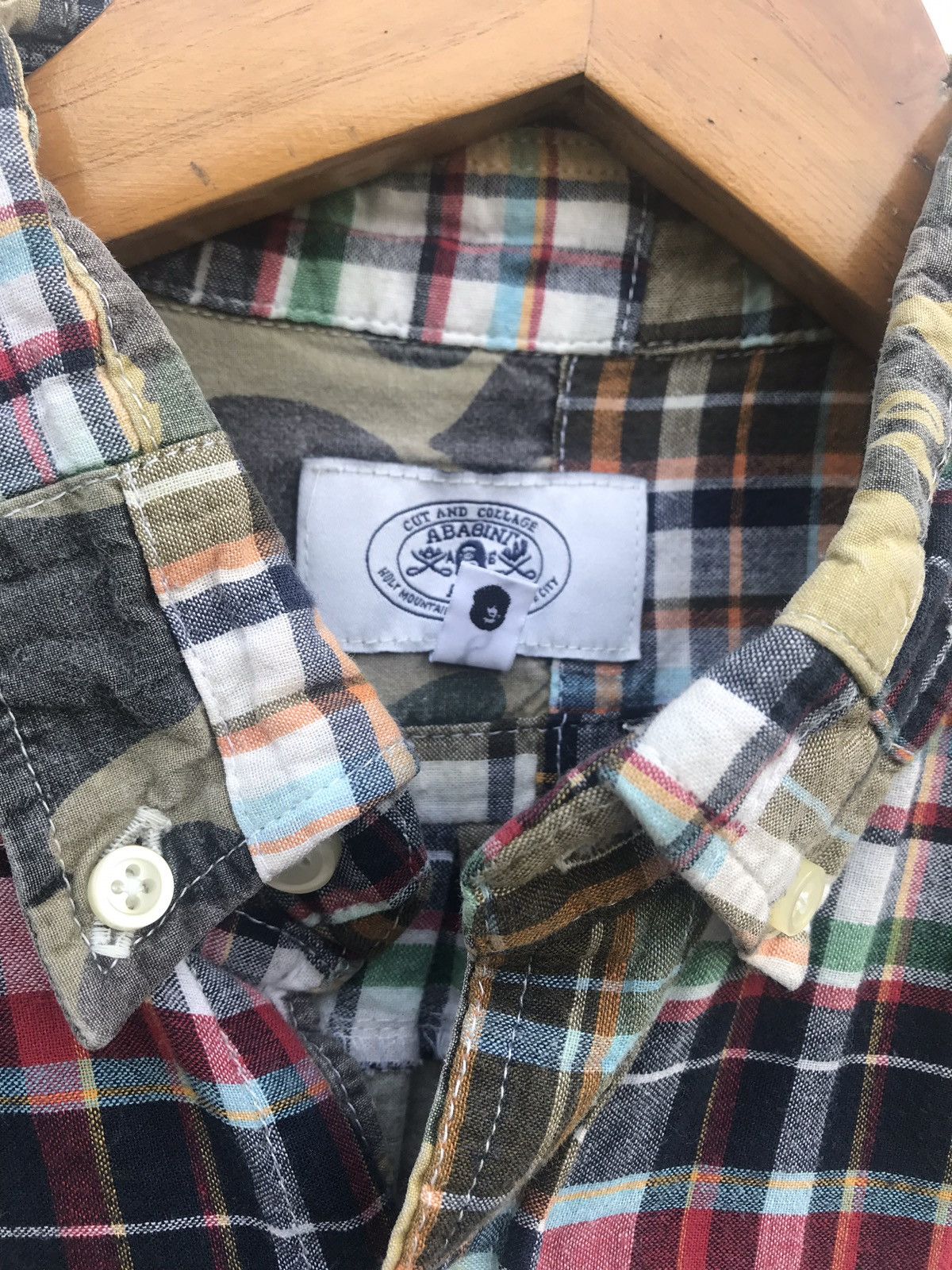 Bape A Bathing Ape Camo Patchwork Bape Nigo Button Up Shirt Size US S / EU 44-46 / 1 - 3 Thumbnail