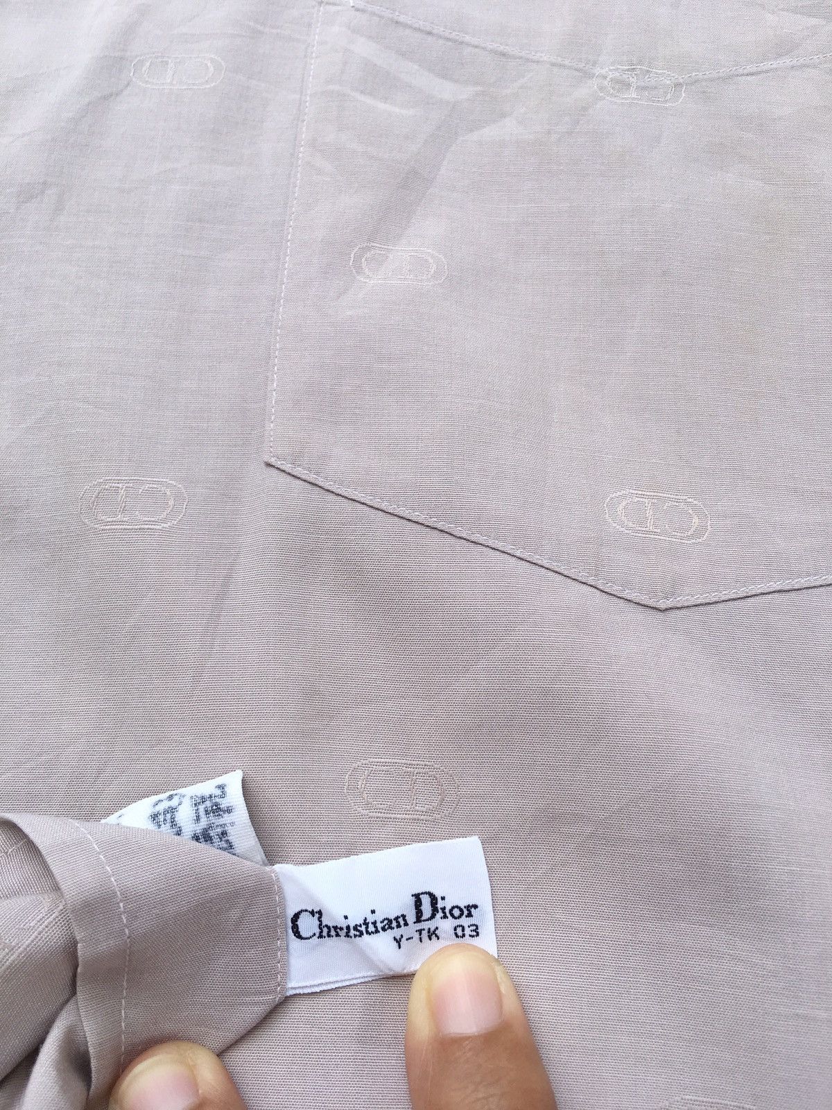 Christian Dior Monsieur Vintage 90s Christian Dior Longsleeve Buttons Up Shirt Size US M / EU 48-50 / 2 - 13 Thumbnail