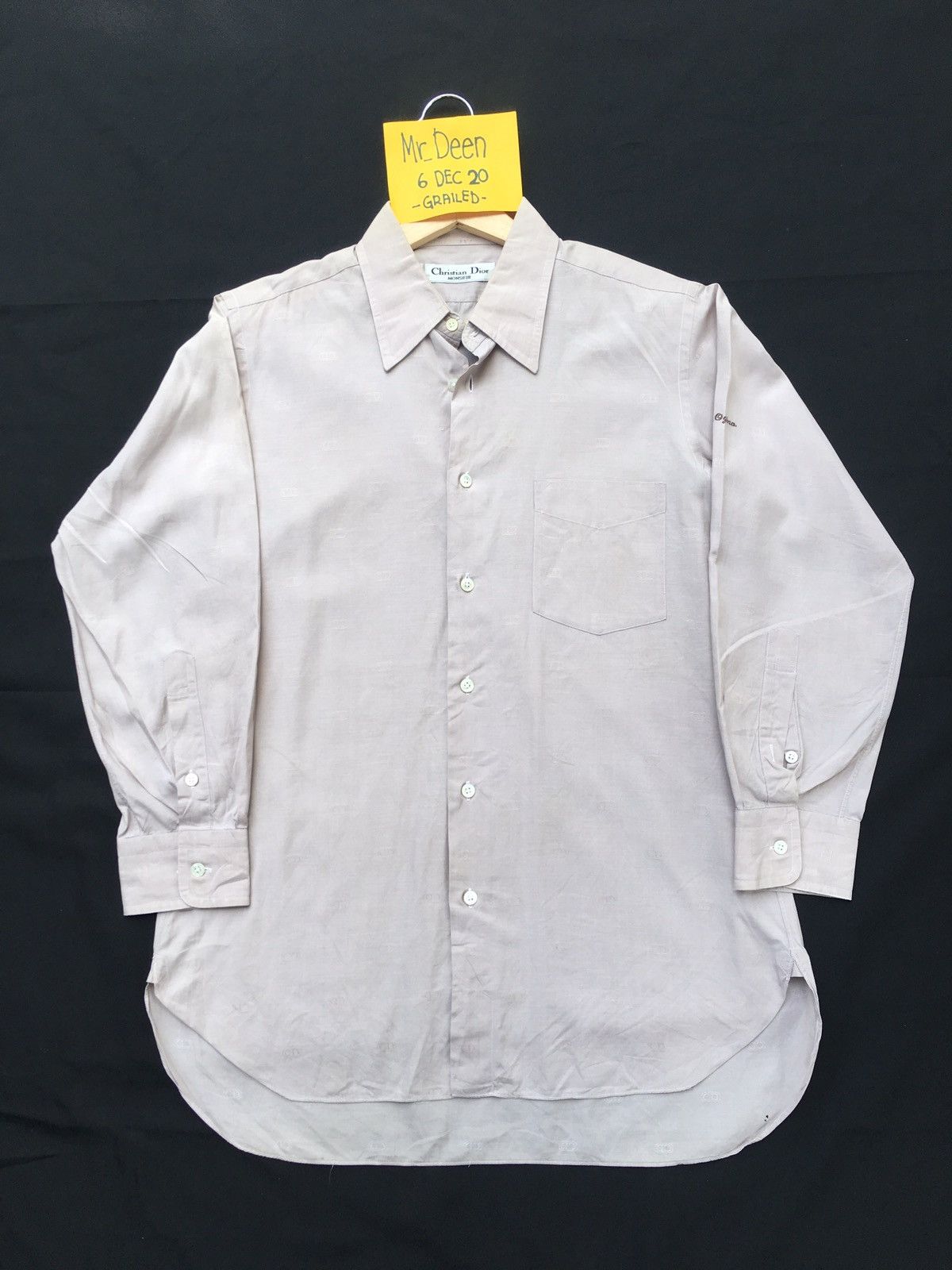 Christian Dior Monsieur Vintage 90s Christian Dior Longsleeve Buttons Up Shirt Size US M / EU 48-50 / 2 - 2 Thumbnail