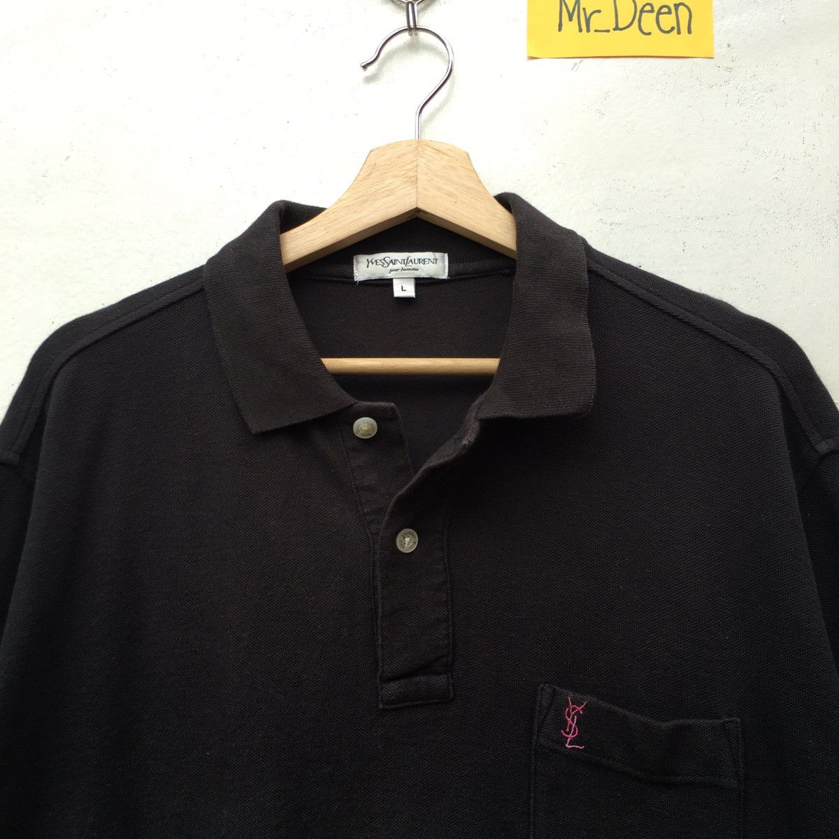 Yves Saint Laurent Vintage Yves Saint Laurent YSL Small Logo Polo Shirt Size US L / EU 52-54 / 3 - 1 Thumbnail