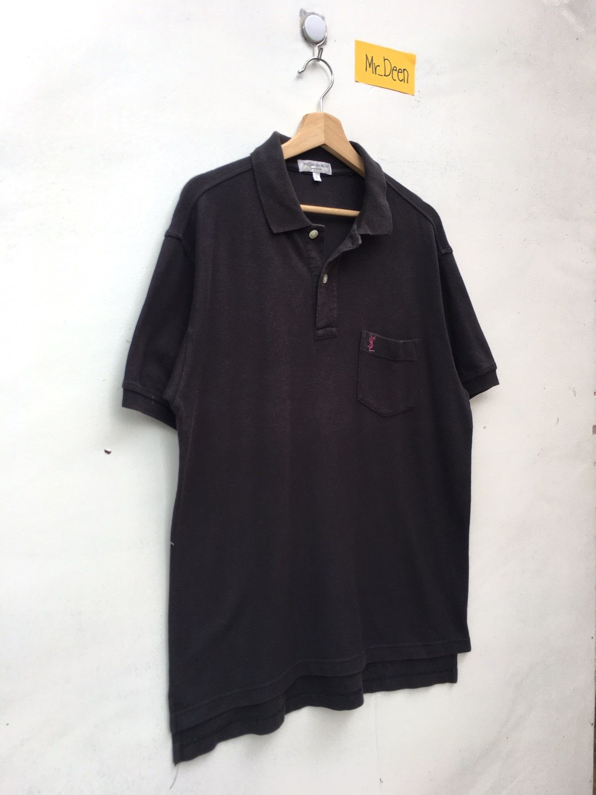 Yves Saint Laurent Vintage Yves Saint Laurent YSL Small Logo Polo Shirt Size US L / EU 52-54 / 3 - 4 Thumbnail