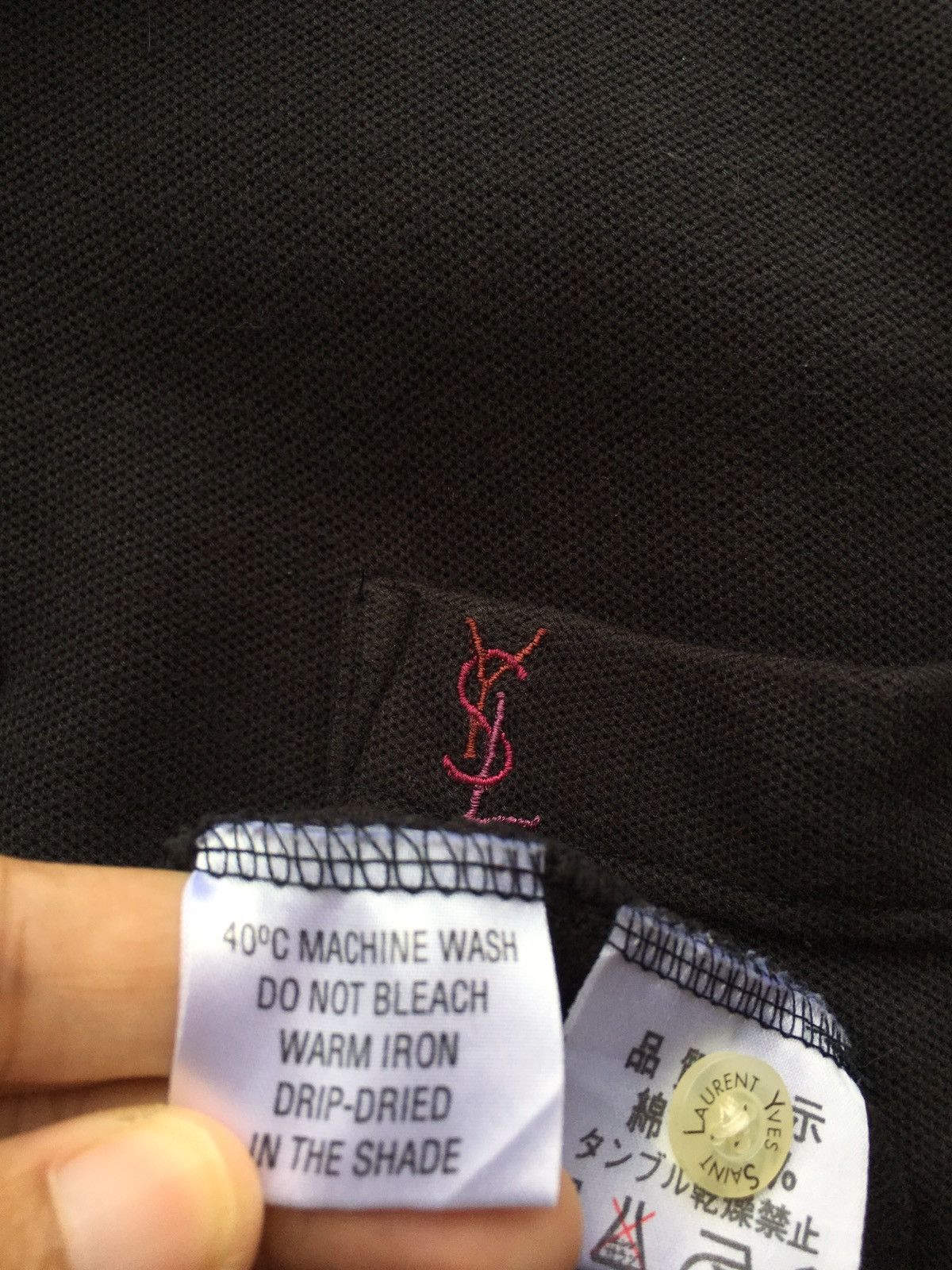 Yves Saint Laurent Vintage Yves Saint Laurent YSL Small Logo Polo Shirt Size US L / EU 52-54 / 3 - 15 Thumbnail