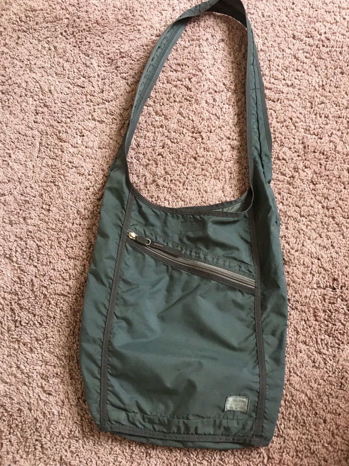 image of Porter Nylon Sling Bag in Grey, Men's