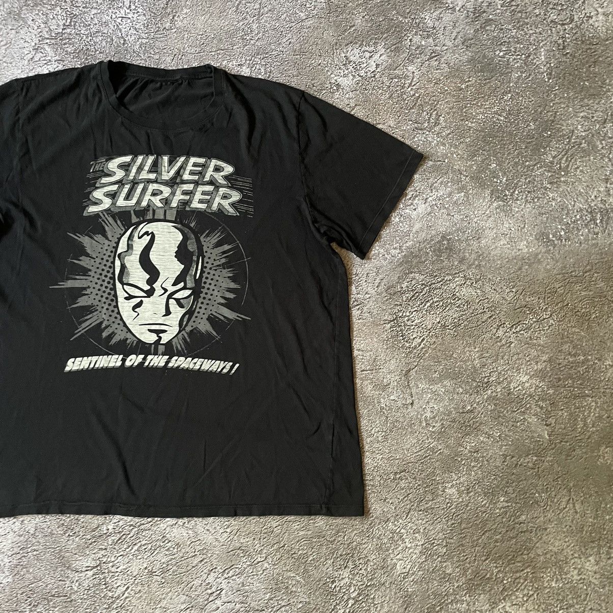 Cartoon Network Vintage Y2K ADULT “ THE SILVER SURFER DEAD FACE MARVEL “ Tee Size US XL / EU 56 / 4 - 3 Thumbnail