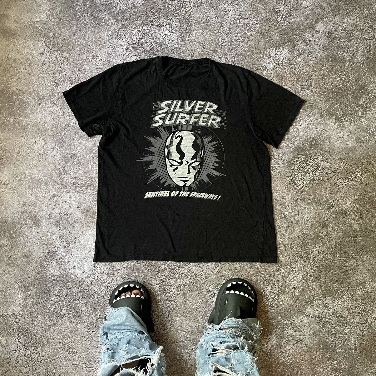 Cartoon Network Vintage Y2K ADULT “ THE SILVER SURFER DEAD FACE MARVEL “ Tee Size US XL / EU 56 / 4 - 1 Thumbnail