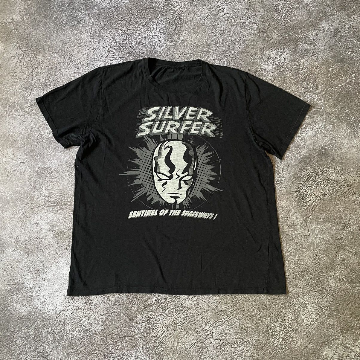 Cartoon Network Vintage Y2K ADULT “ THE SILVER SURFER DEAD FACE MARVEL “ Tee Size US XL / EU 56 / 4 - 2 Thumbnail