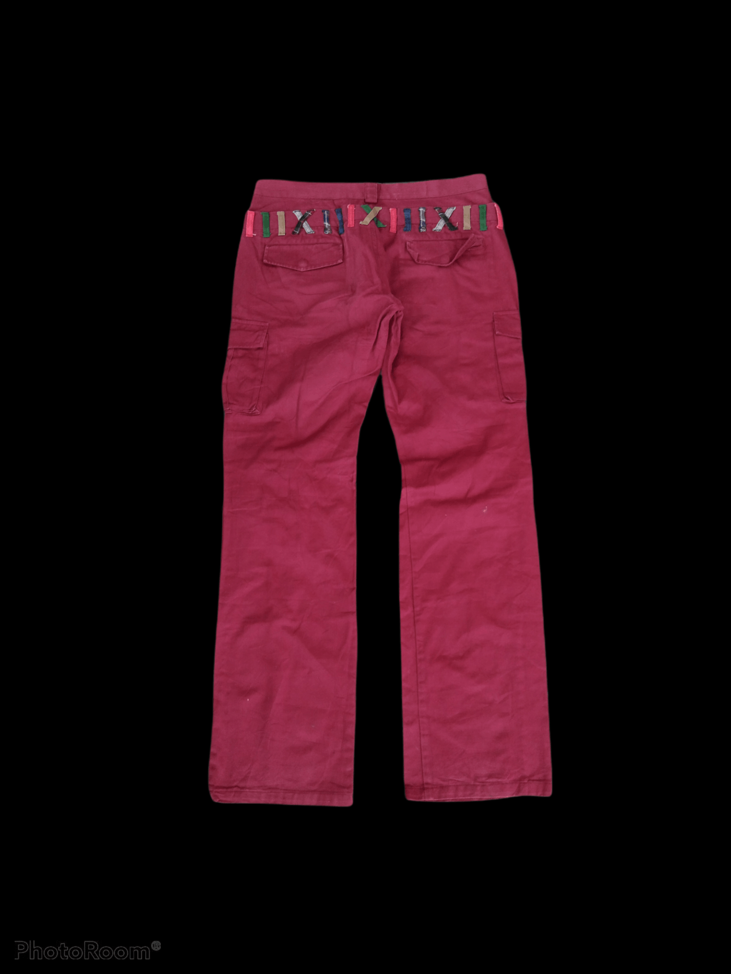 Japanese Brand CARGO PANTS MERON PLAIN DOUBLE WAIST GEESMIST Size US 31 - 2 Thumbnail