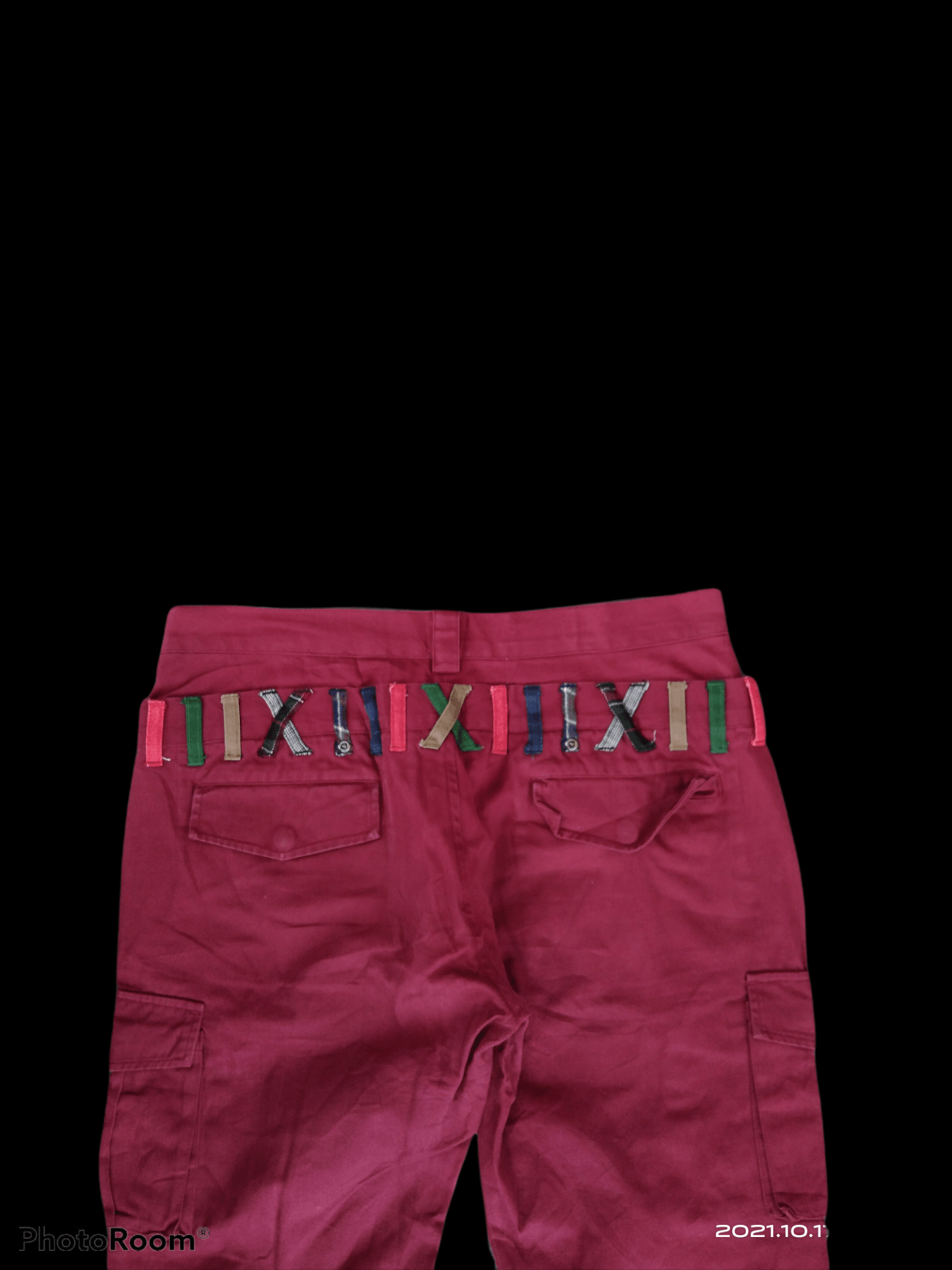 Japanese Brand CARGO PANTS MERON PLAIN DOUBLE WAIST GEESMIST Size US 31 - 4 Thumbnail