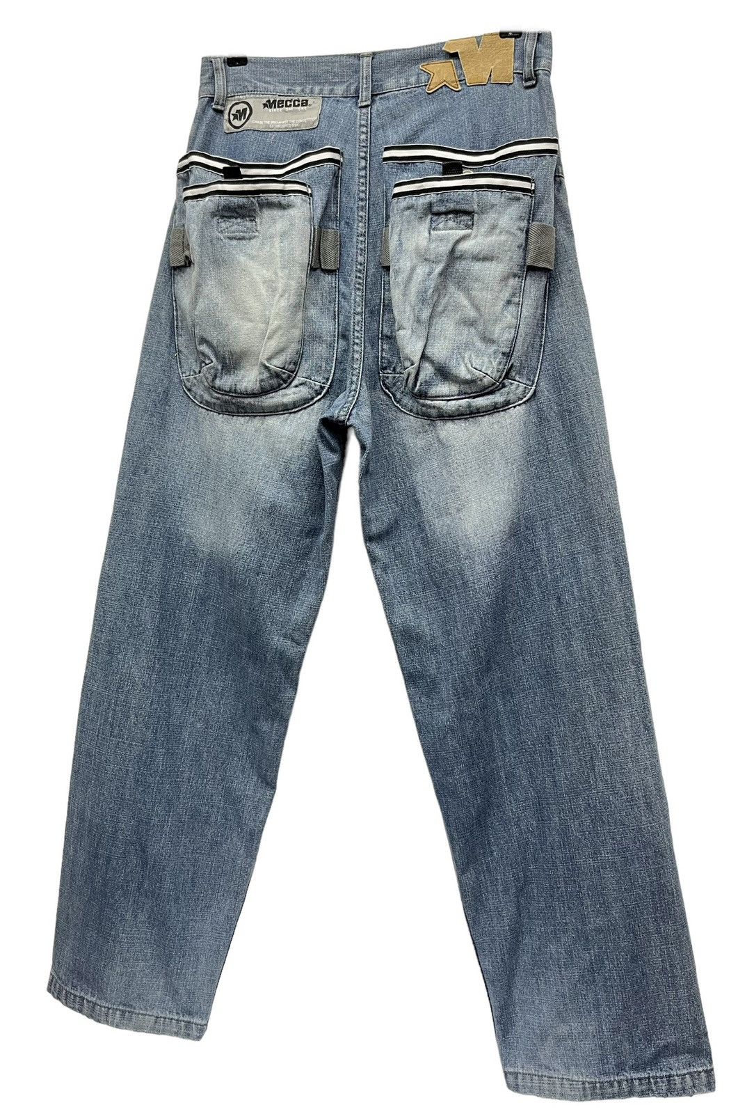 Mecca 🔥90’s MECCA Rap Skateboarding Baggy Denim JNCO Style Size US 29 - 5 Thumbnail
