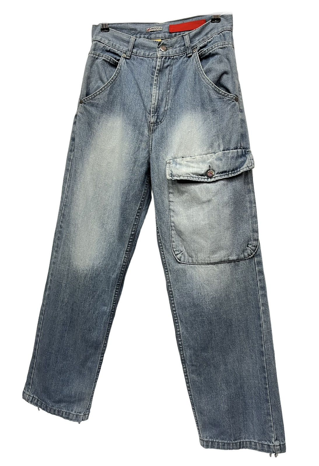 Mecca 🔥90’s MECCA Rap Skateboarding Baggy Denim JNCO Style Size US 29 - 1 Thumbnail