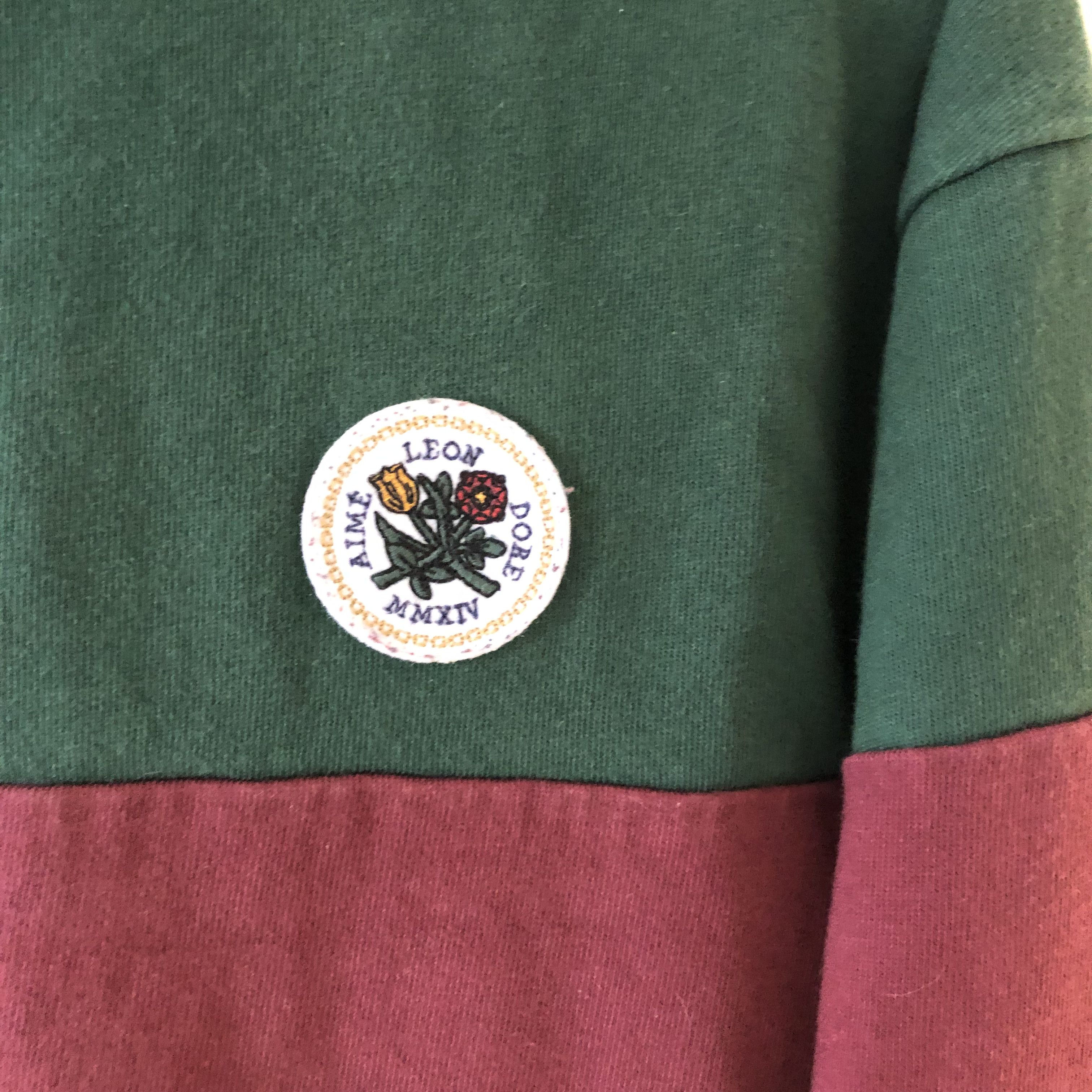Aime Leon Dore Aime Leon Dore Striped Crest Logo Quarter Zip Size US S / EU 44-46 / 1 - 2 Thumbnail