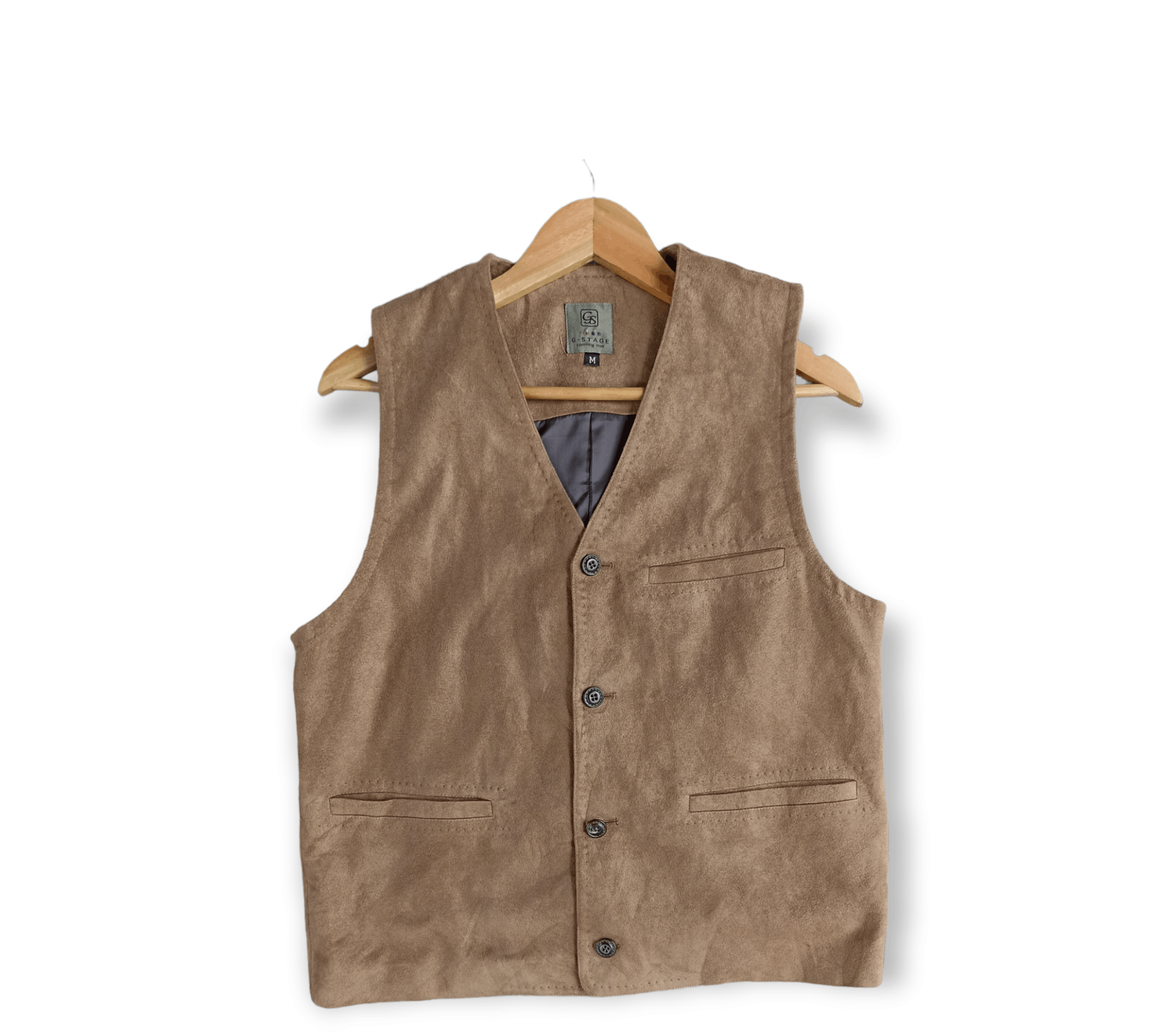 Japanese Brand × Vintage Vintage G stage faux suede vest Size US M / EU 48-50 / 2 - 1 Thumbnail