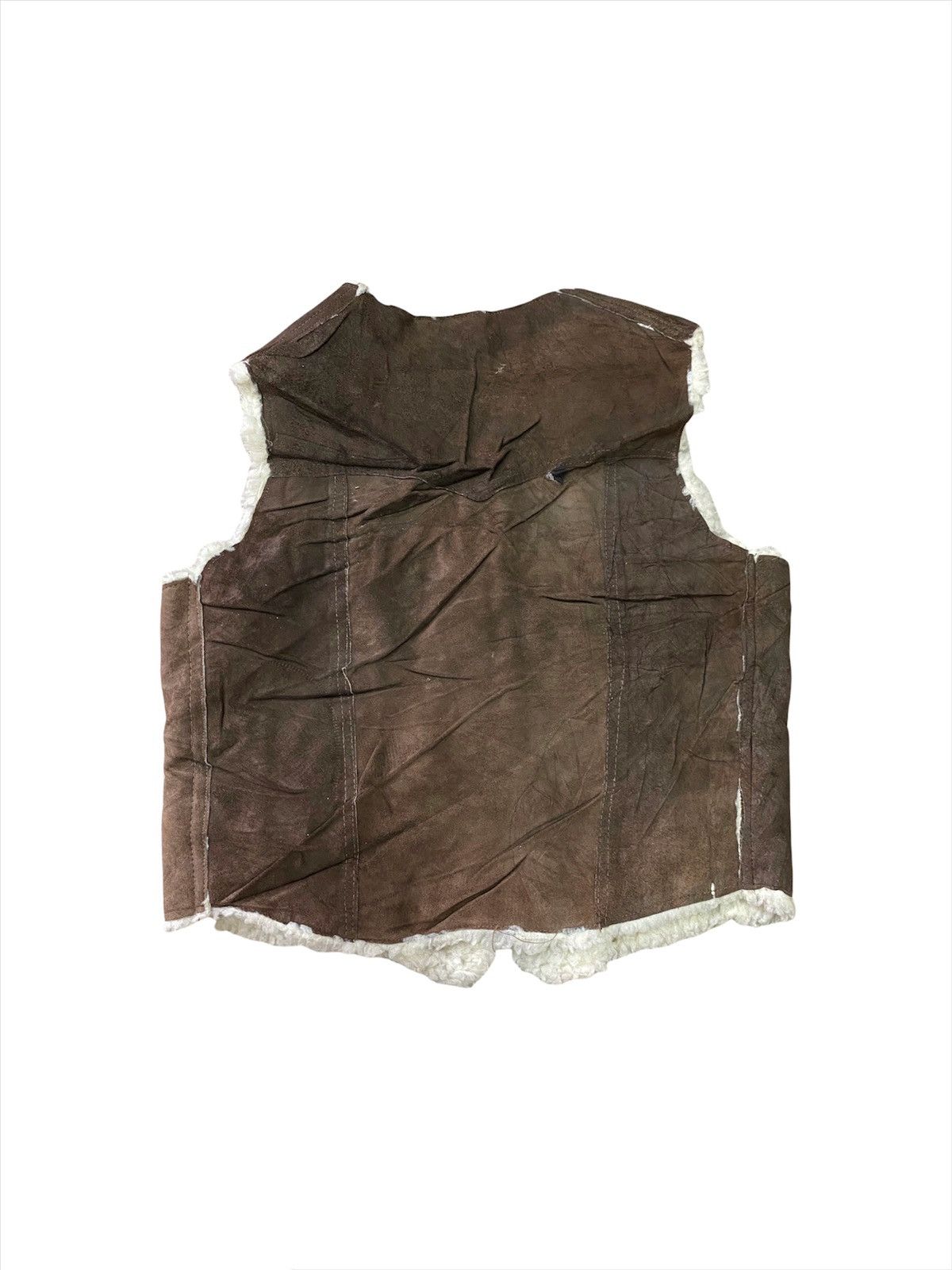 Leather Faur Fur Patchwork Leather Vest Size US M / EU 48-50 / 2 - 2 Thumbnail