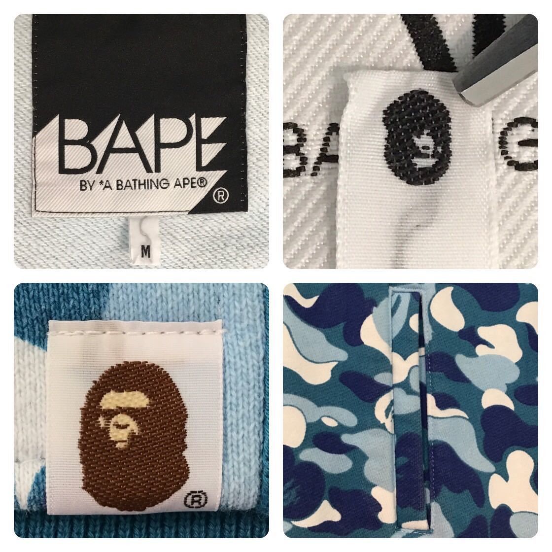 Bape BAPE ABC camo blue sweat varsity jacket bomber Size US M / EU 48-50 / 2 - 7 Thumbnail