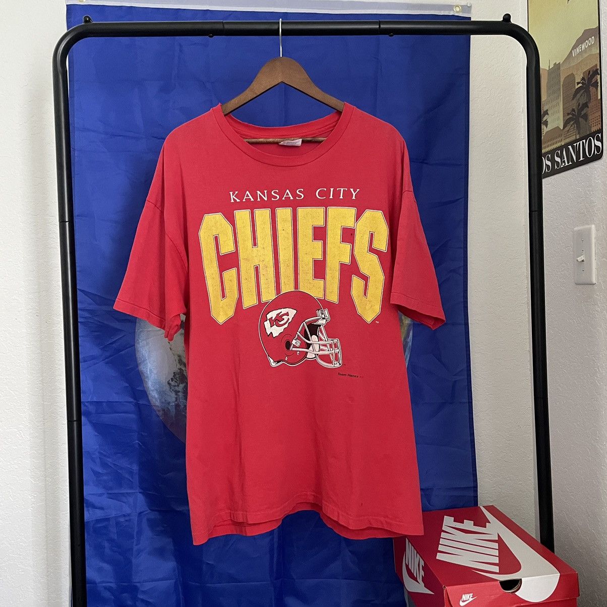 Vintage Vintage Hanes Kanas City Chiefs T-shirt | Grailed