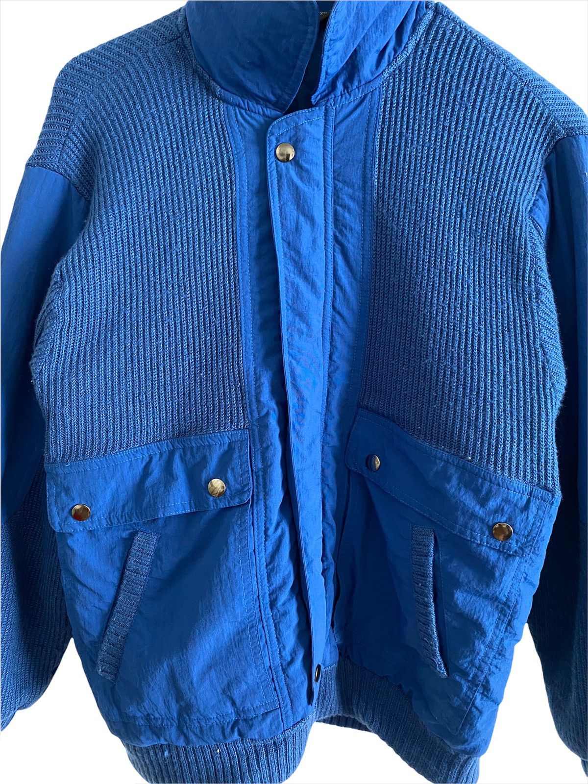 Indigo × Japanese Brand × Takashi Murakami Takashimaya Bomber Jacket two tone nice Designer Size US M / EU 48-50 / 2 - 4 Thumbnail